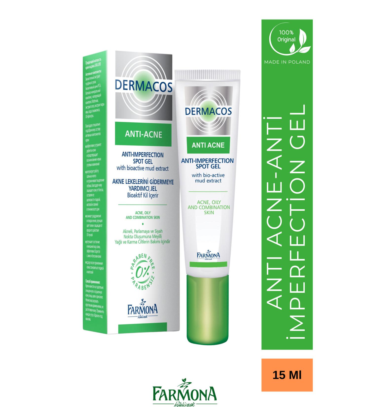 Farmona DERMACOS ANTI-ACNE ANTI-INPERFECTION GEL AGAINST ACNE IMPERFECTIONS