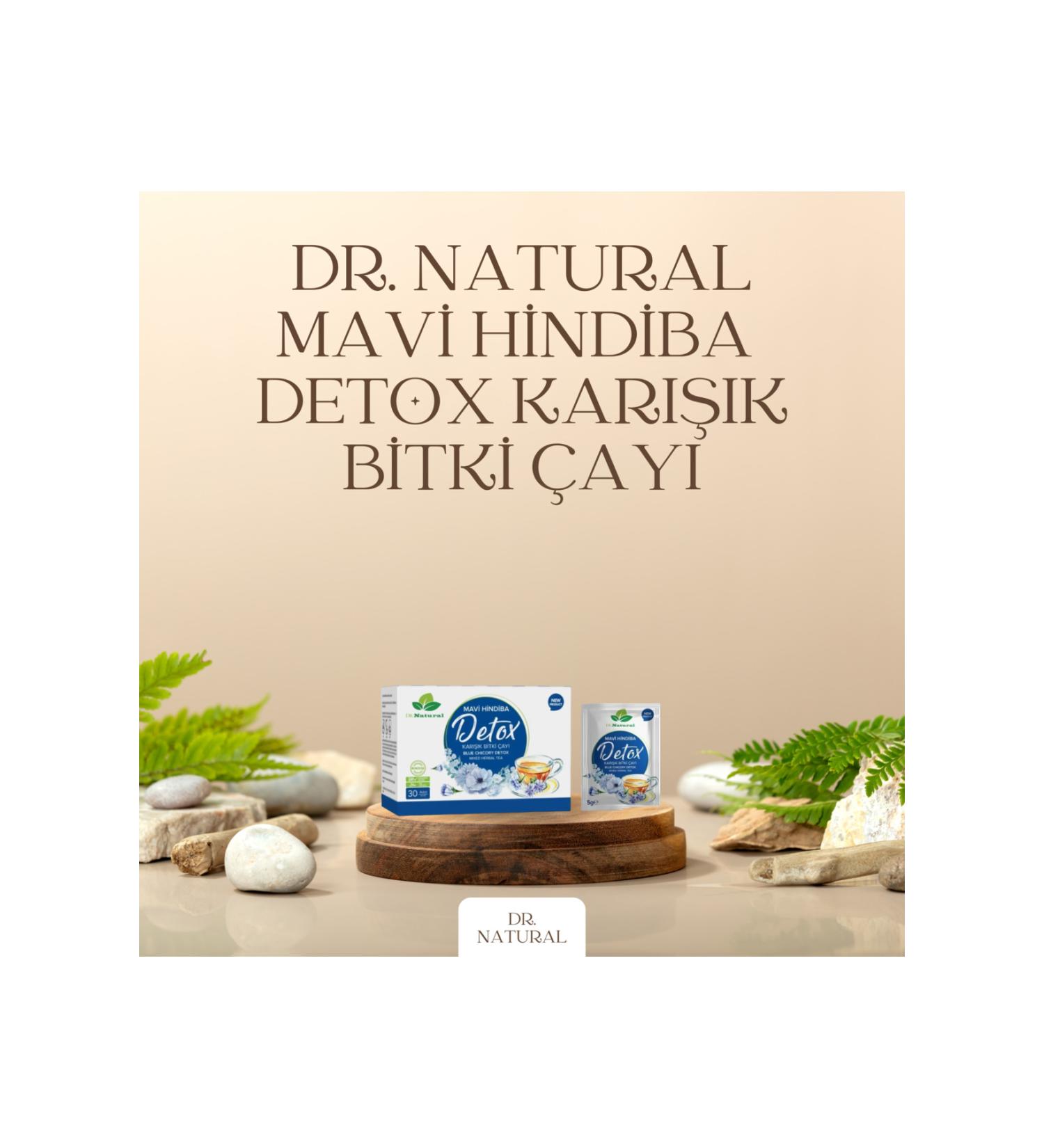 DRNATURAL Blue Chicory Detox Mixed Herbal Tea 30 Sachets Blue Chicory Detox Powder - Buy Online on GoSupps.com