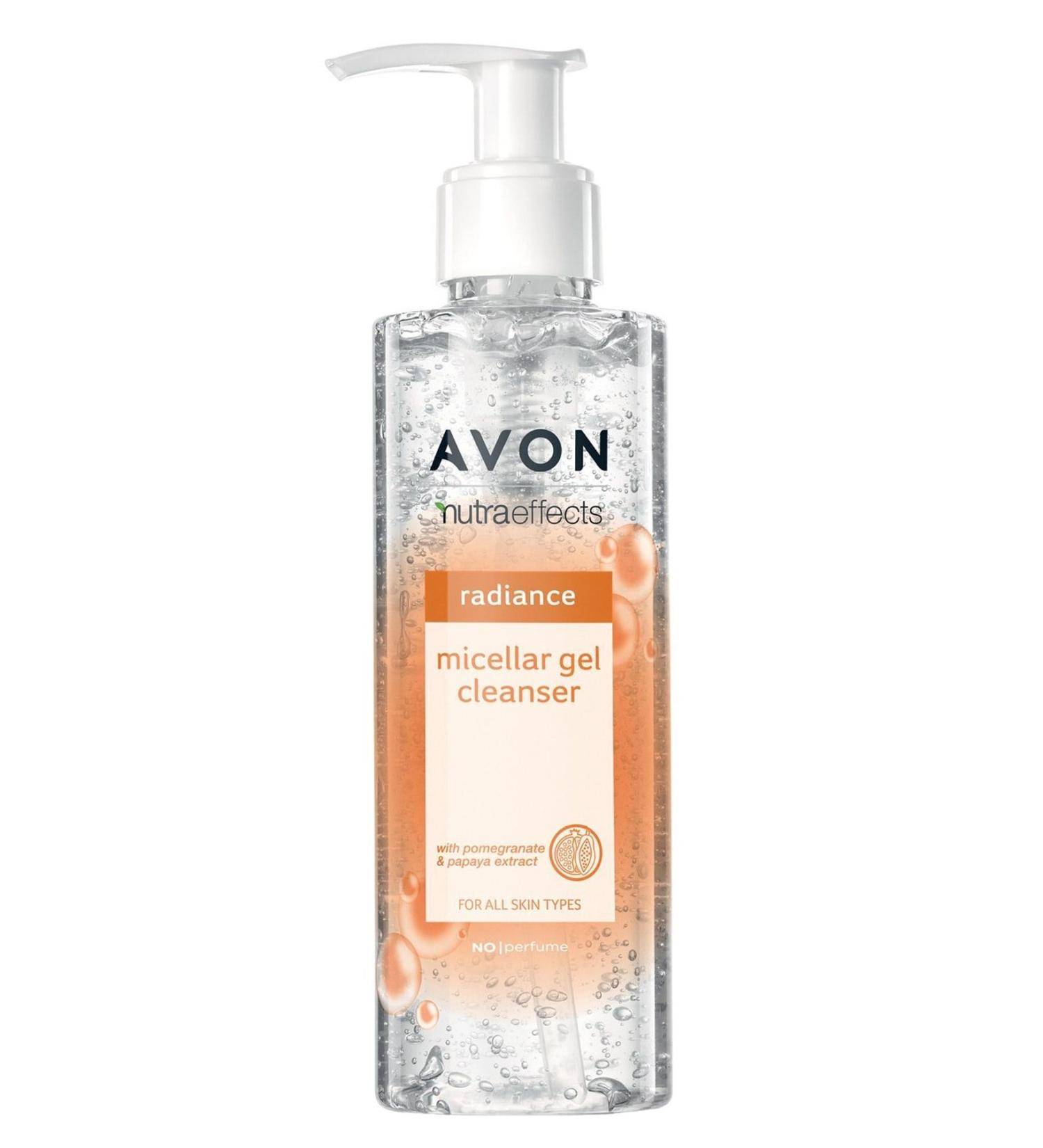 Avon True Radiance Micellar Pomegranate and Papaya Gel Cleanser 195 Ml.