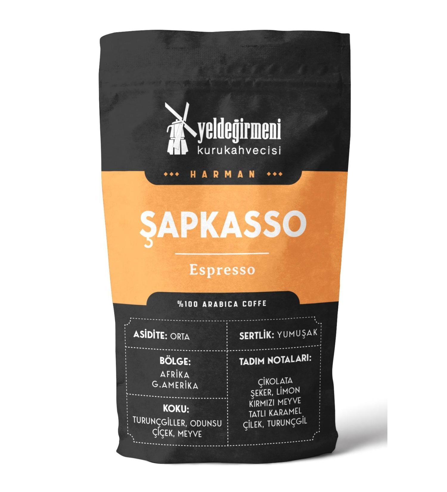 Yelde irmeni Kurukahvecisi apkasso Espresso Coffee 250 gr