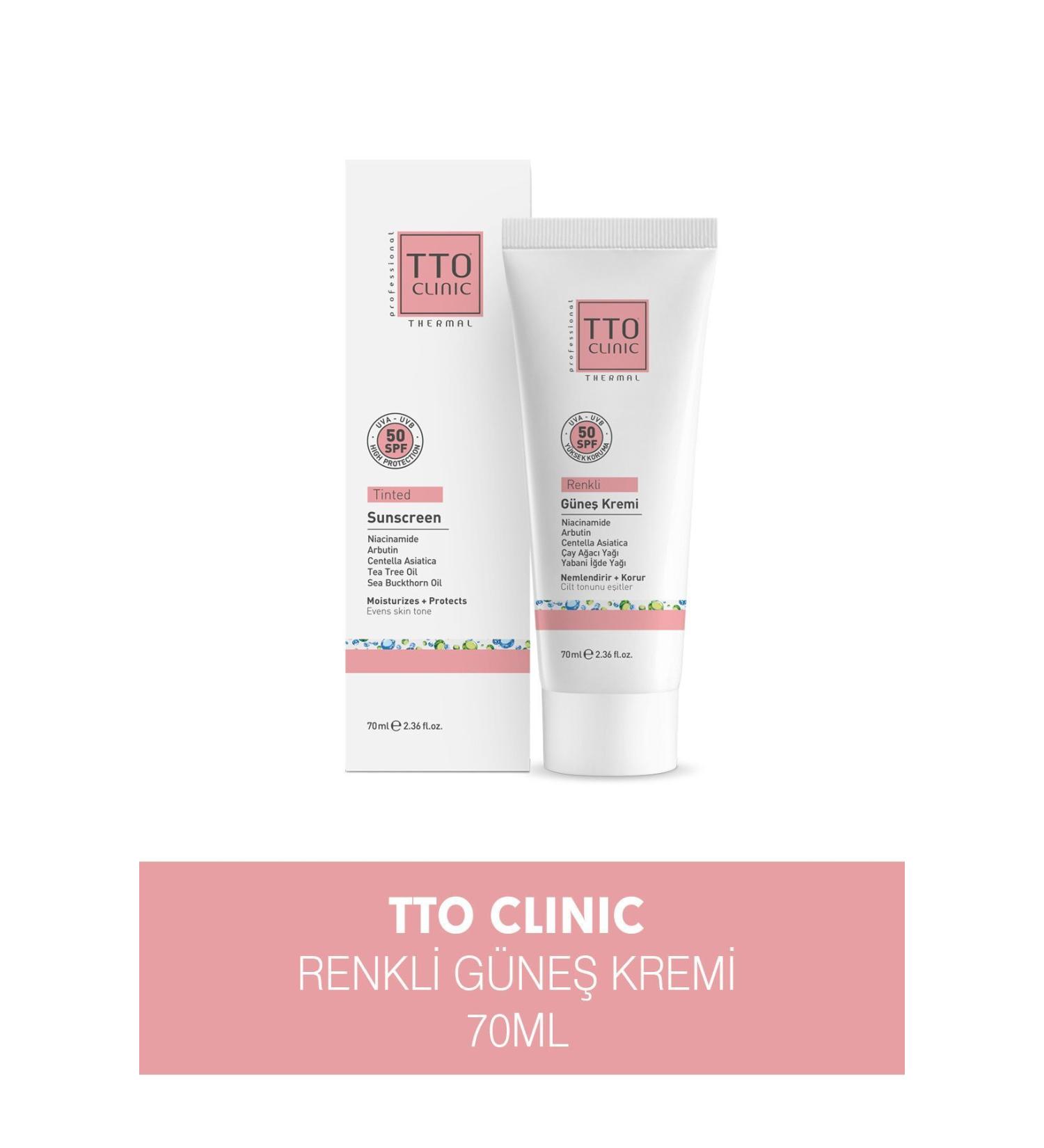 Tto CLINIC Tinted Sunscreen Cream 50 SPF 70 ML - Buy Online on GoSupps.com