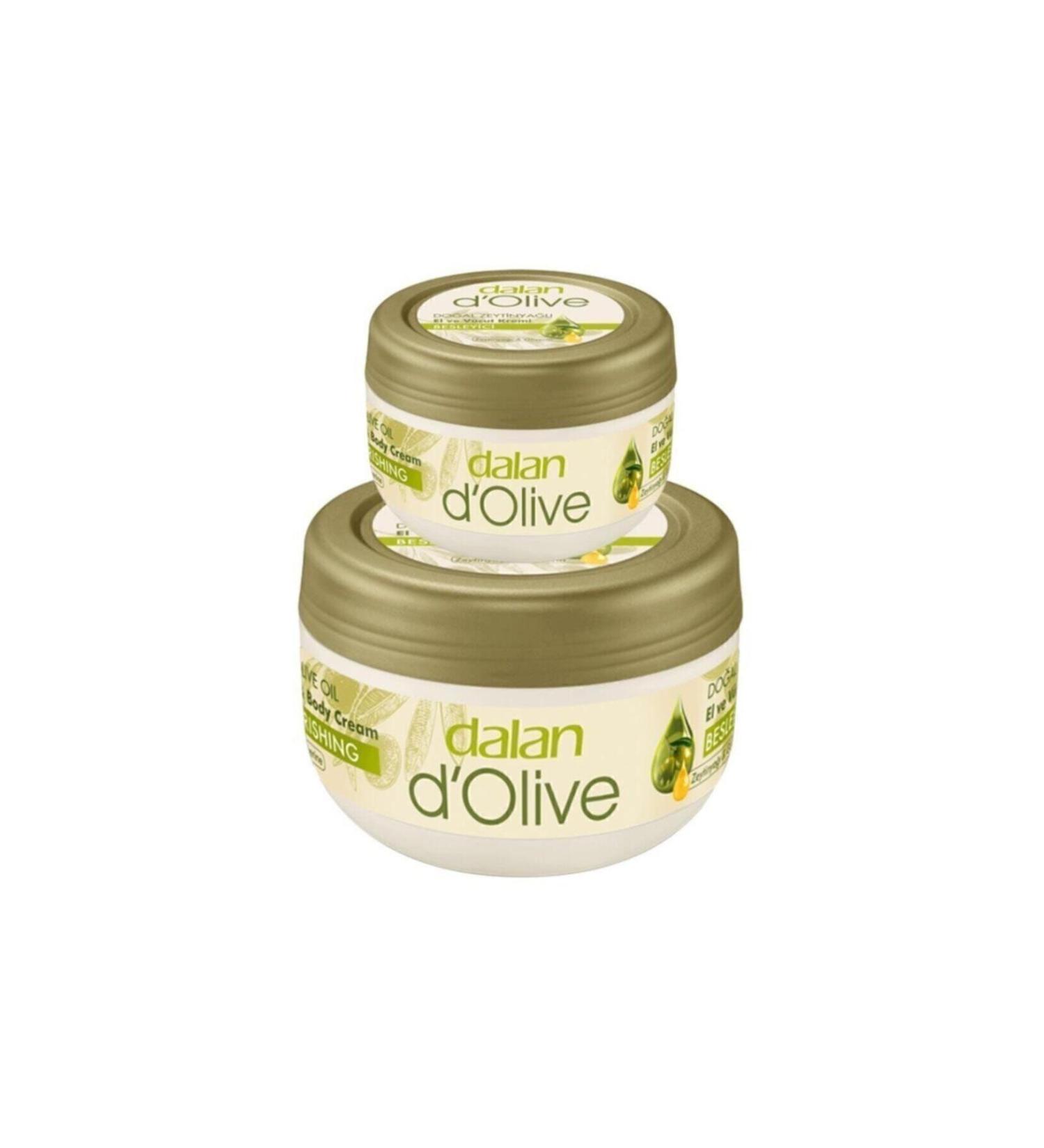 Dalan D'olive Natural Olive Oil Nourishing Hand and Body Cream 300ml + 150ml Gift Set