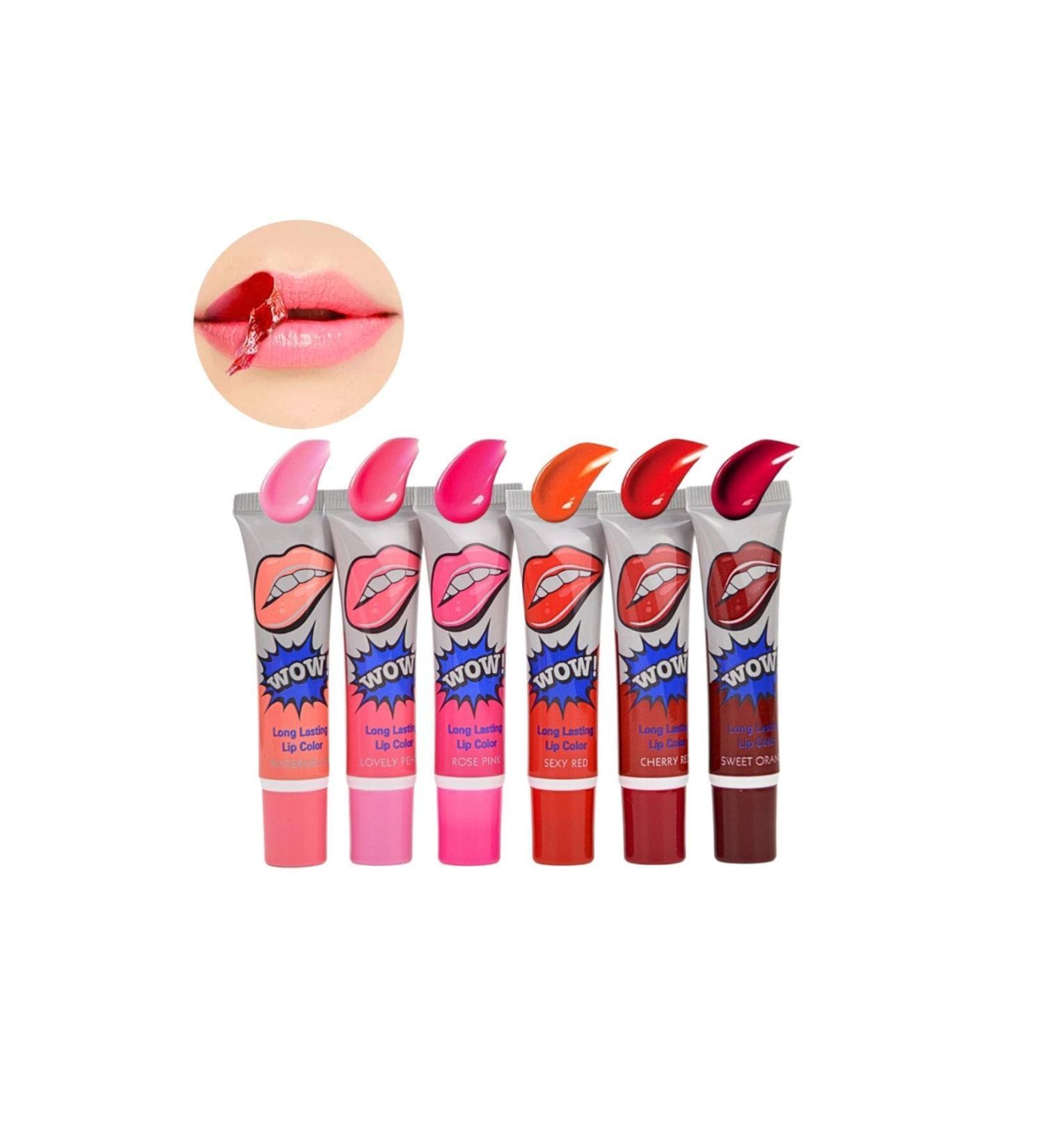 Lesvip's Waterproof long-lasting 6-piece peelable lipstick set - Buy Online on GoSupps.com