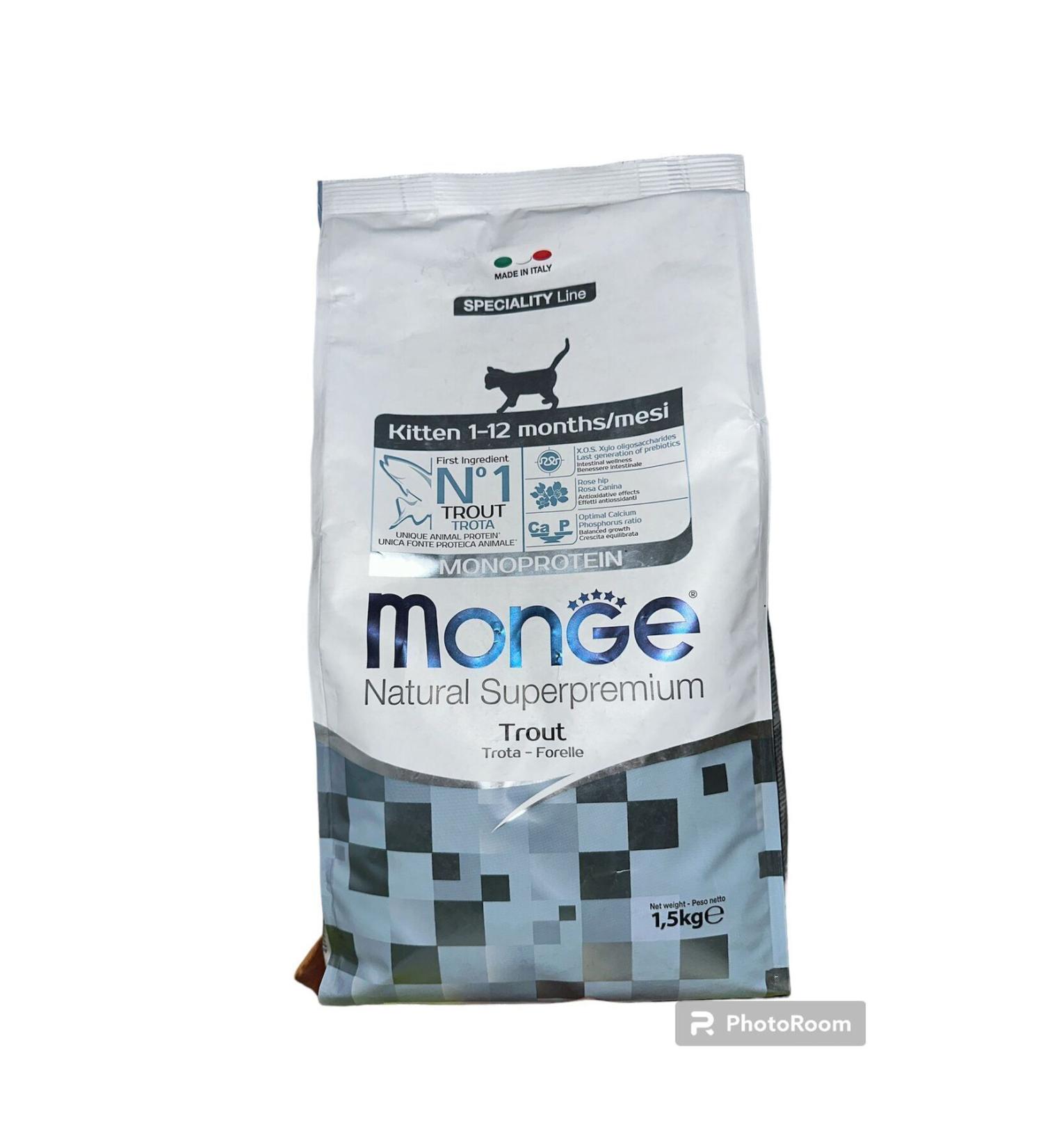 Monge Superpremium Monoprotein Kitten Food 1.5kg