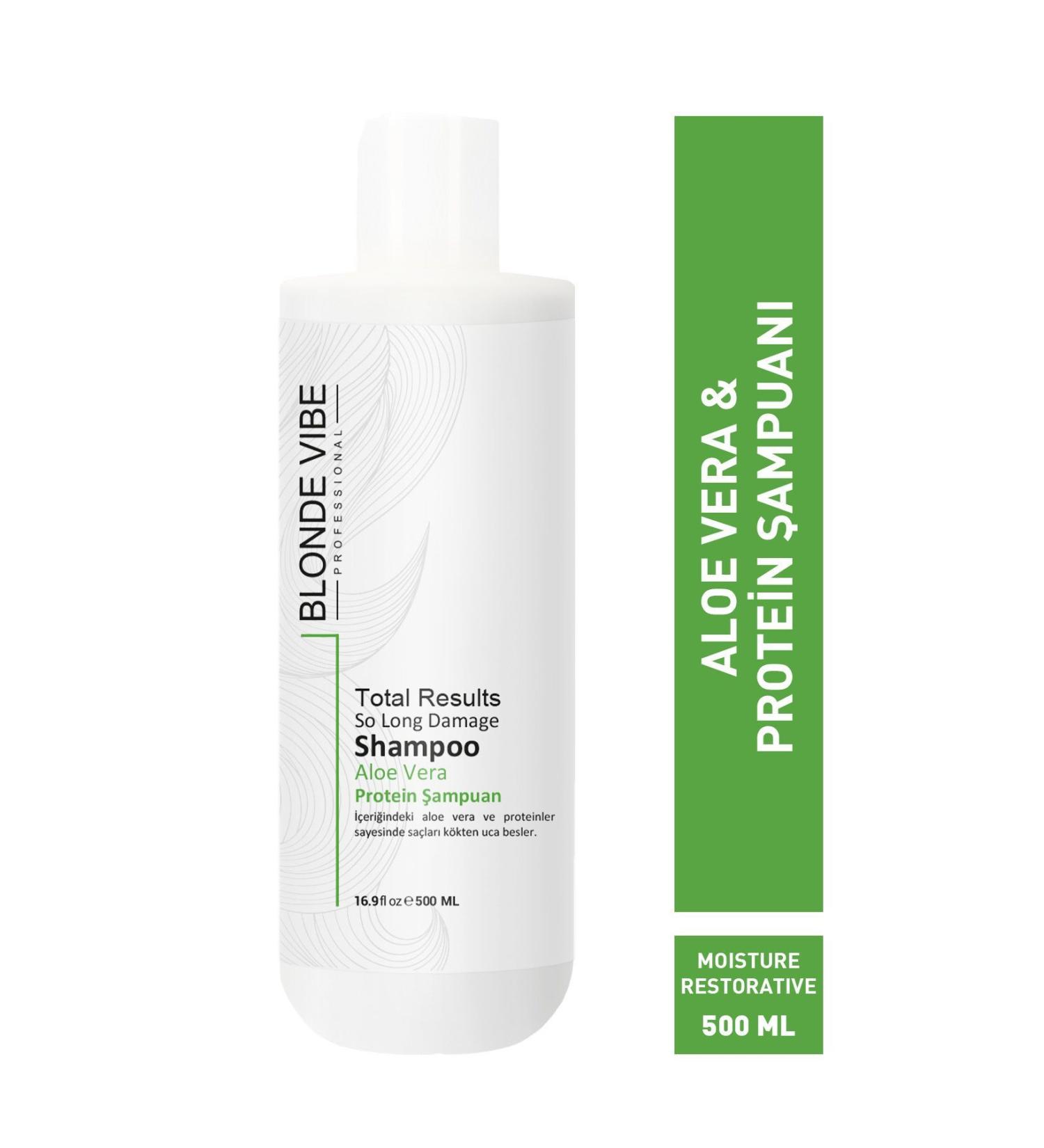 Blonde V be Total Results So Long Damage Shampoo Aloe Vera Protein Shampoo 500ml