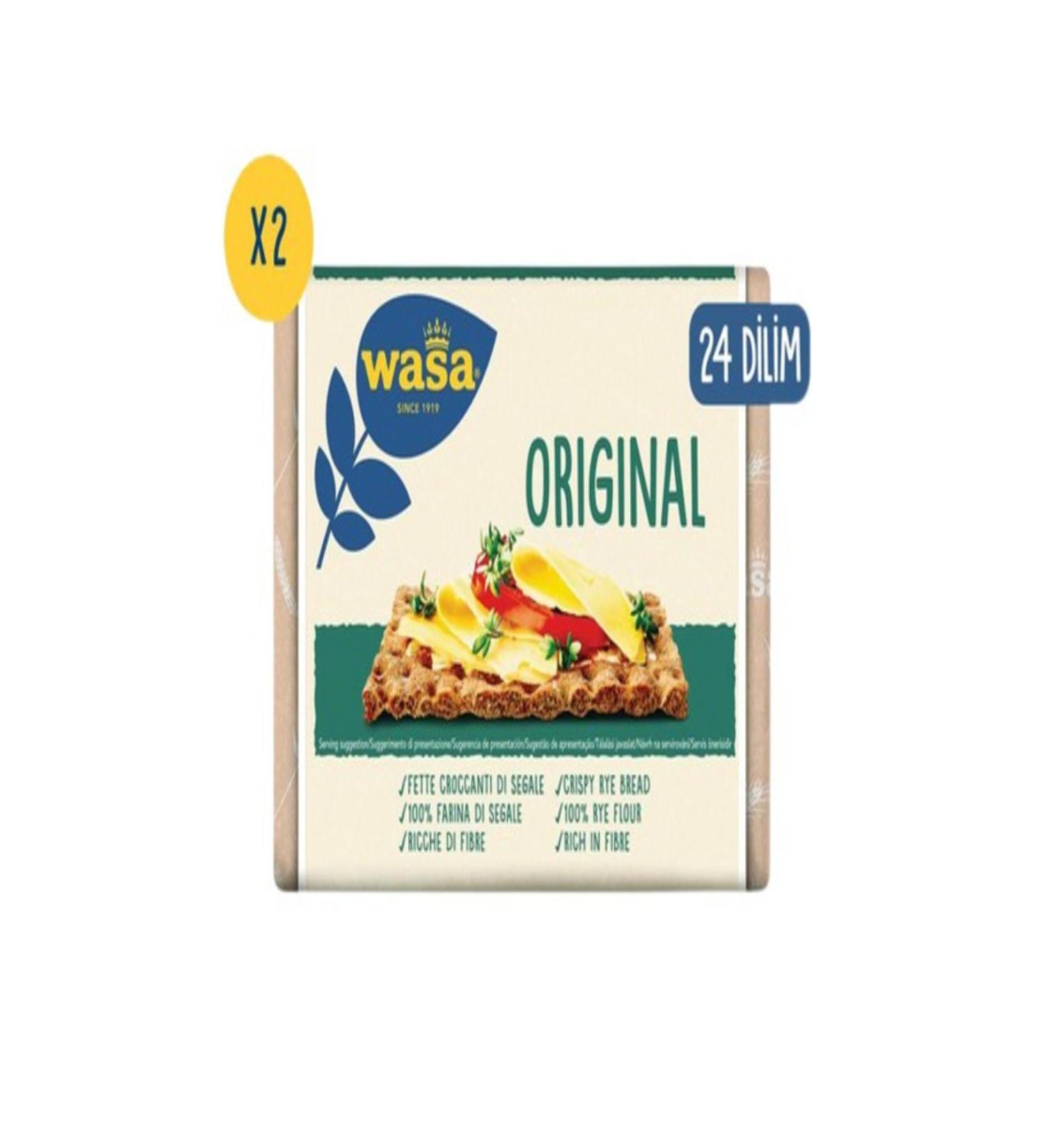Wasa Plain Crisp Bread Original 2-Piece