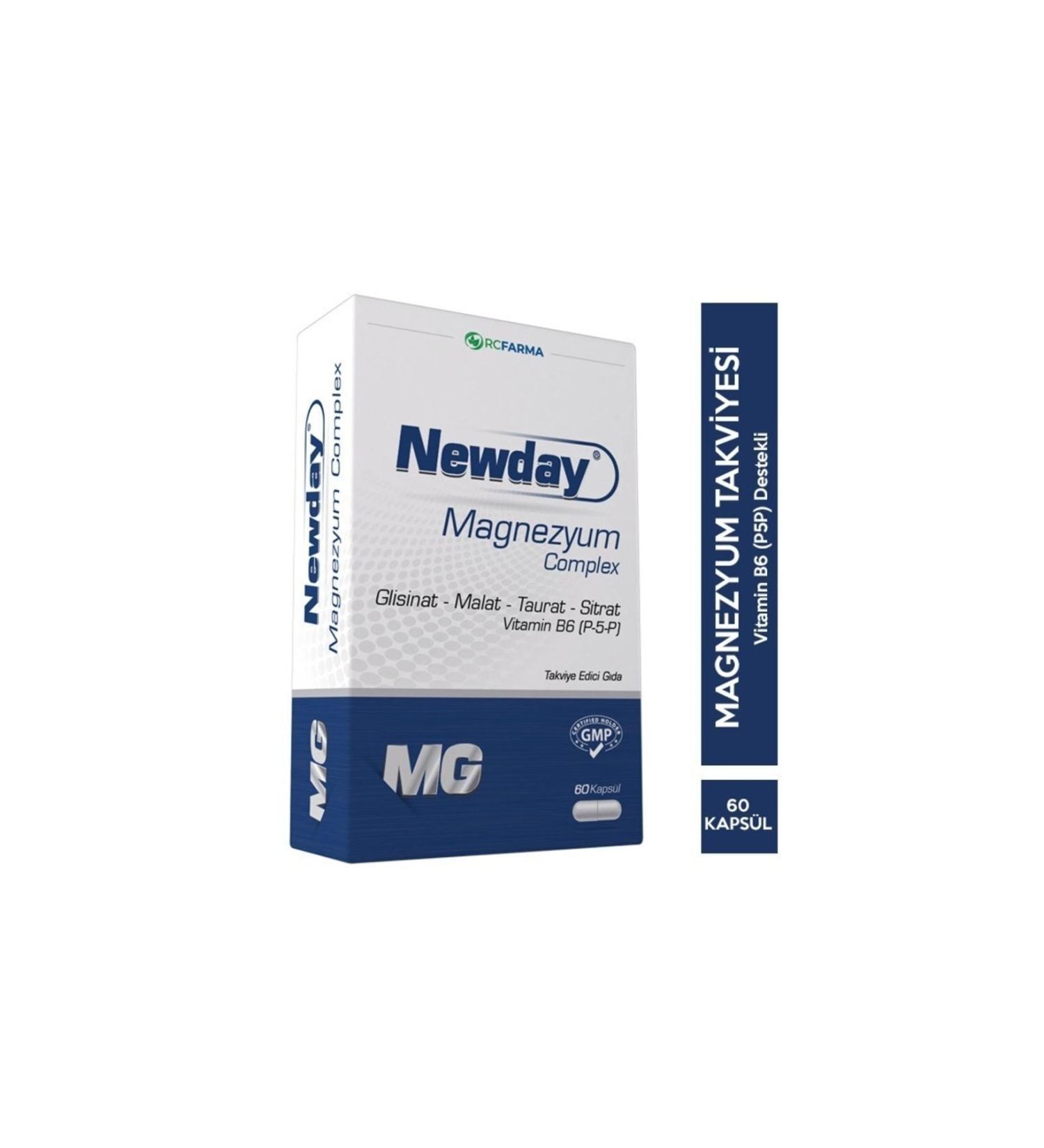 newday Magnesium Complex 60 Capsules - Buy Online on GoSupps.com