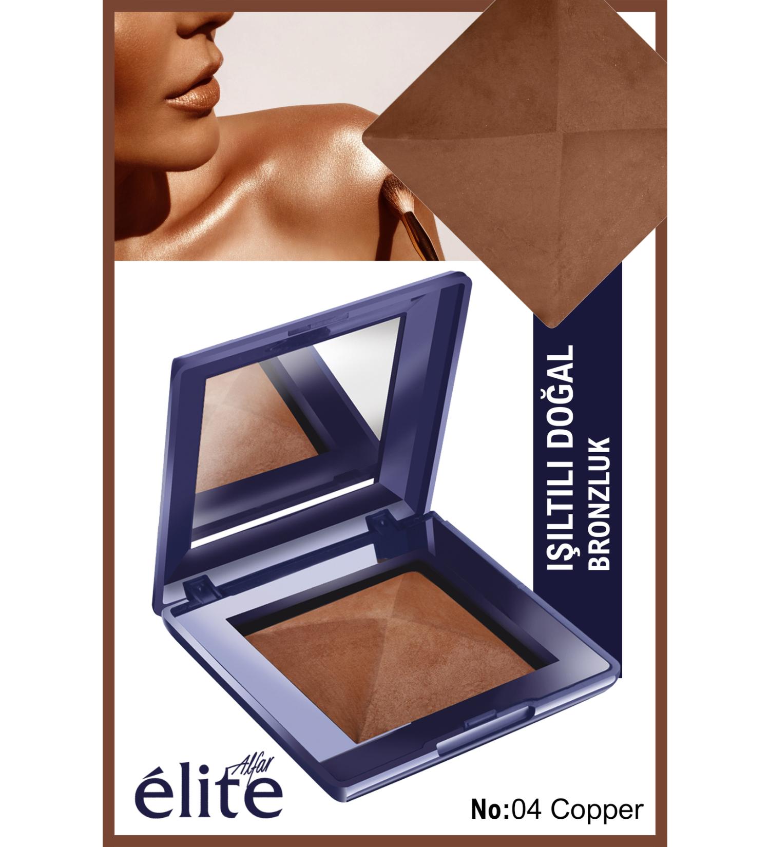 Alfar lite Elite Bronzing Powder Bronzing Powder - Radiant Natural Look - Copper Bronze