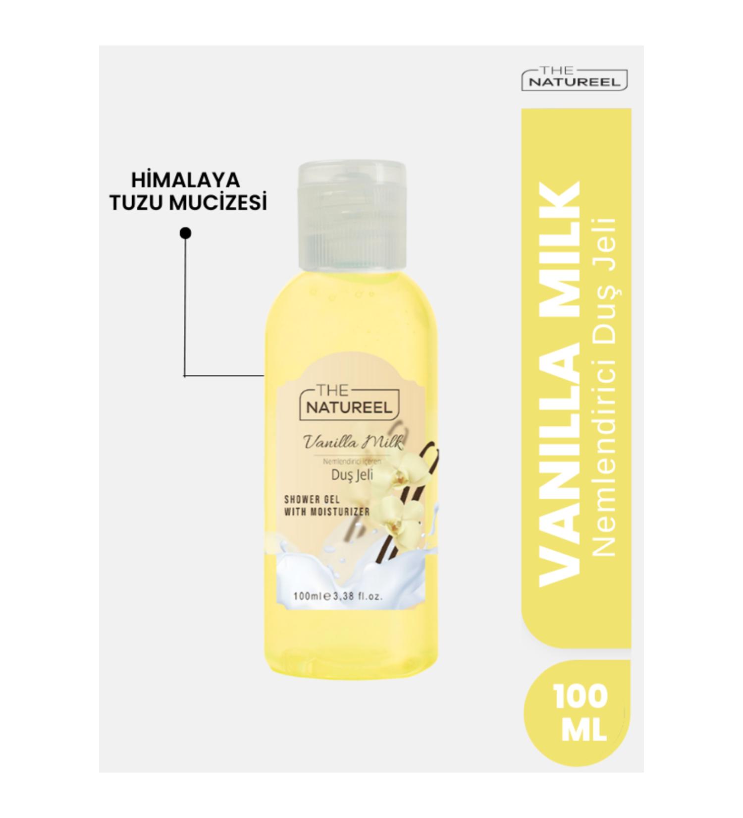 The Natureel Himalayan Salt Moisturizing Bath and Shower Gel Vanilla Milk 100 ml VA055 - Buy Online on GoSupps.com