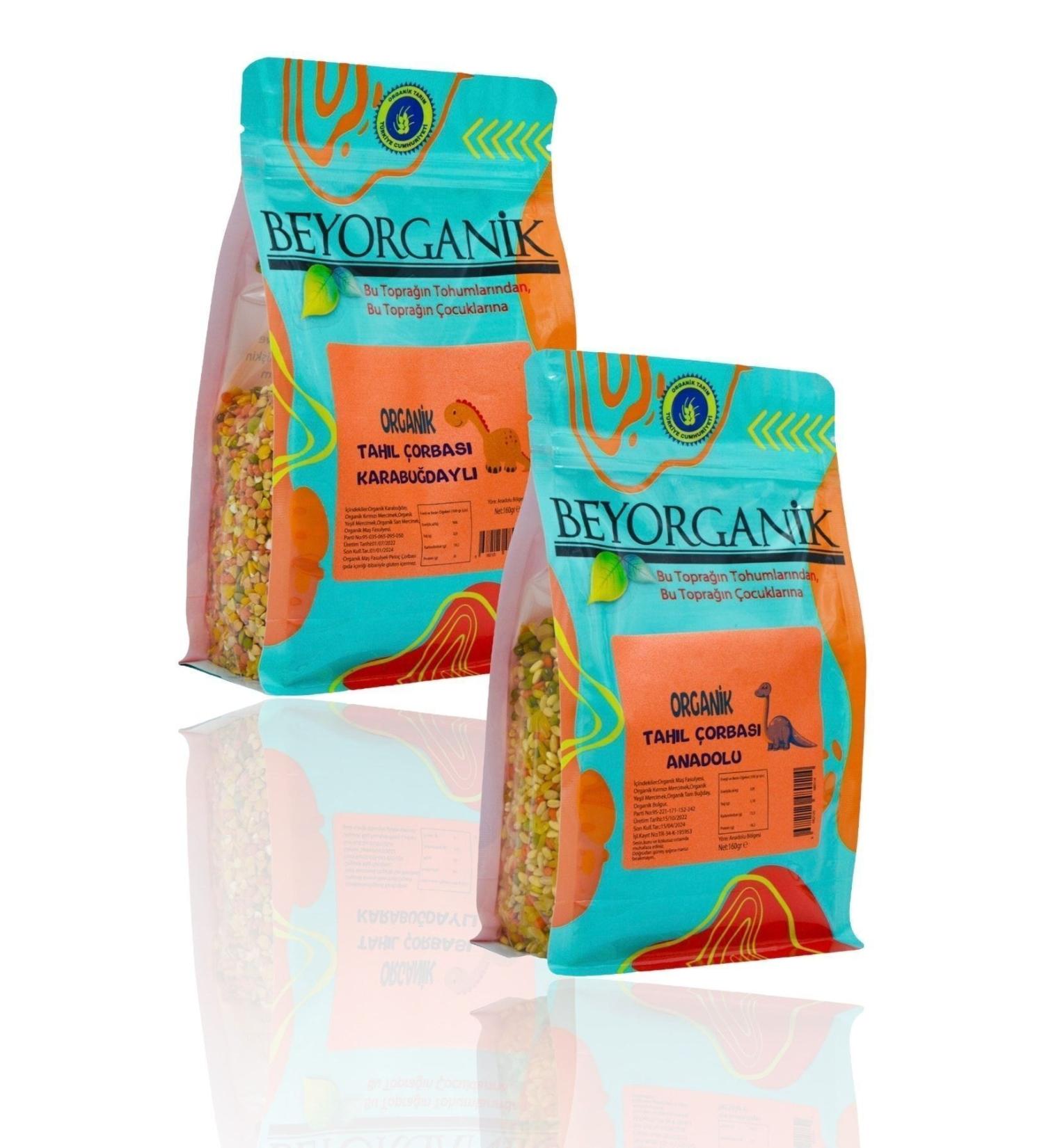 BEYORGANIK Organic Soup Mixes 2-Piece (Cereal Soup with Buckwheat Cereal Soup Anatolian) 160grx2