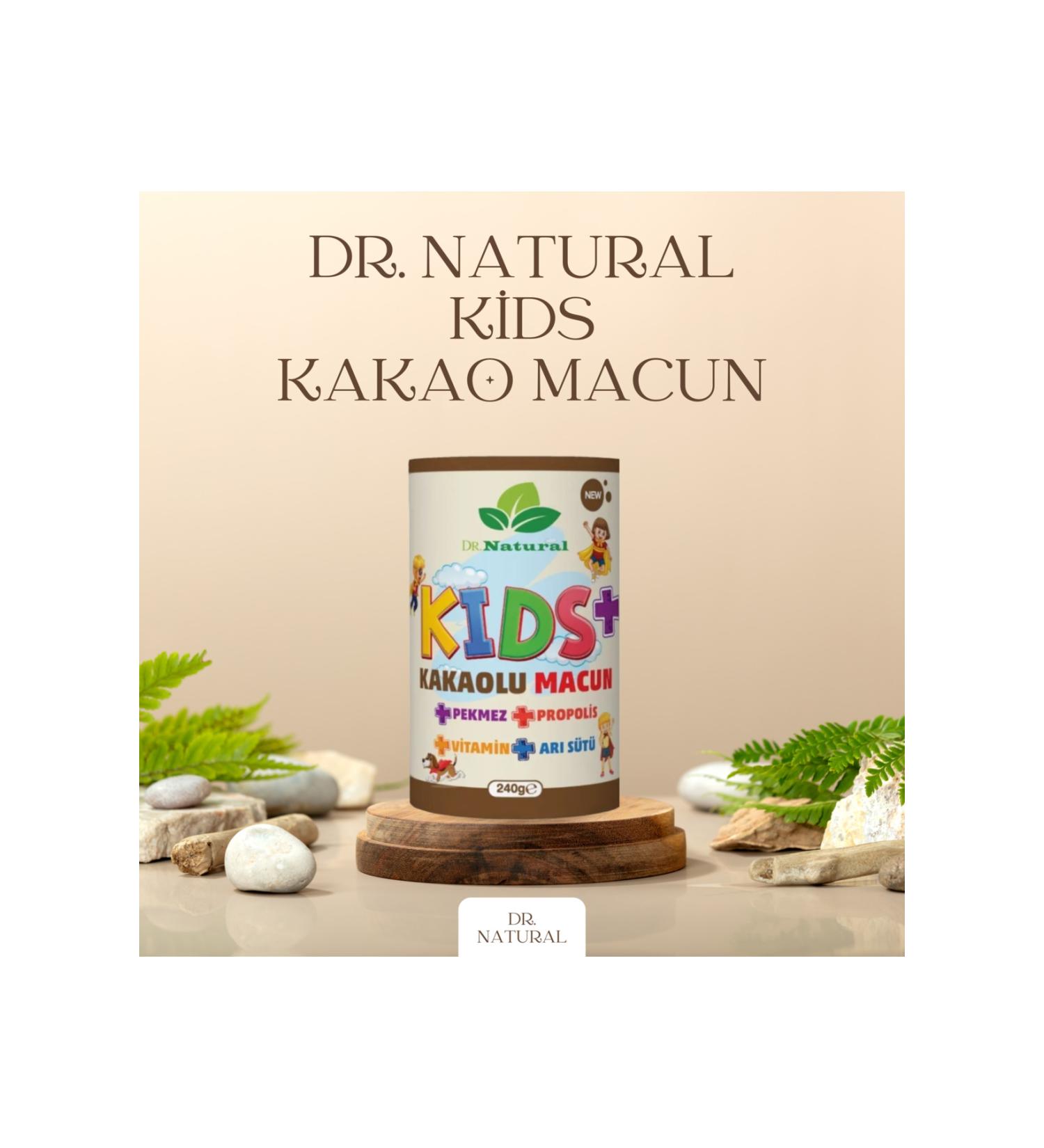 DRNATURAL Kids Children's Paste Cocoa - Royal Jelly - Propolis - Molasses and Vitamin 240 gr (APPETITIVE) - Buy Online on GoSupps.com