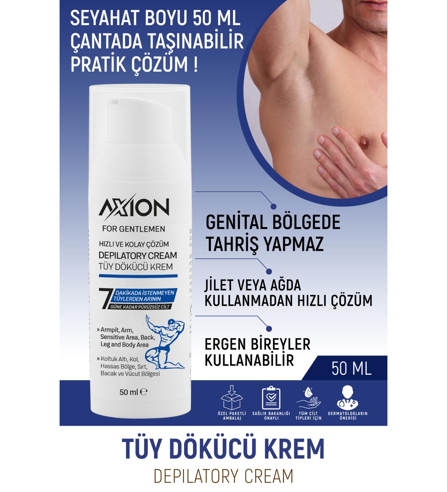 AXION Practical Hair Removal and Reducer 50 ml Men's Travel Size - Buy Online on GoSupps.com