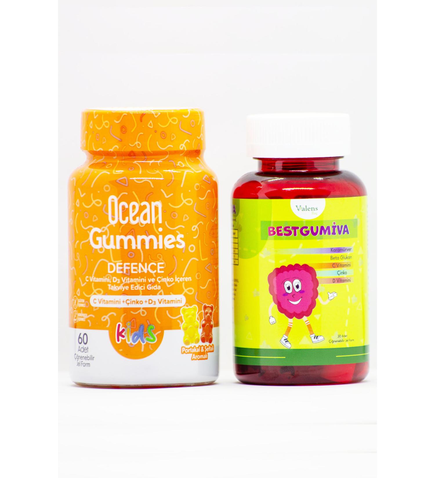 Ocean Gummies Defense 60 Chewable Gel Form Bestgumiva Multivitamin 30 TB Delicious Vitamin Set - Buy Online on GoSupps.com
