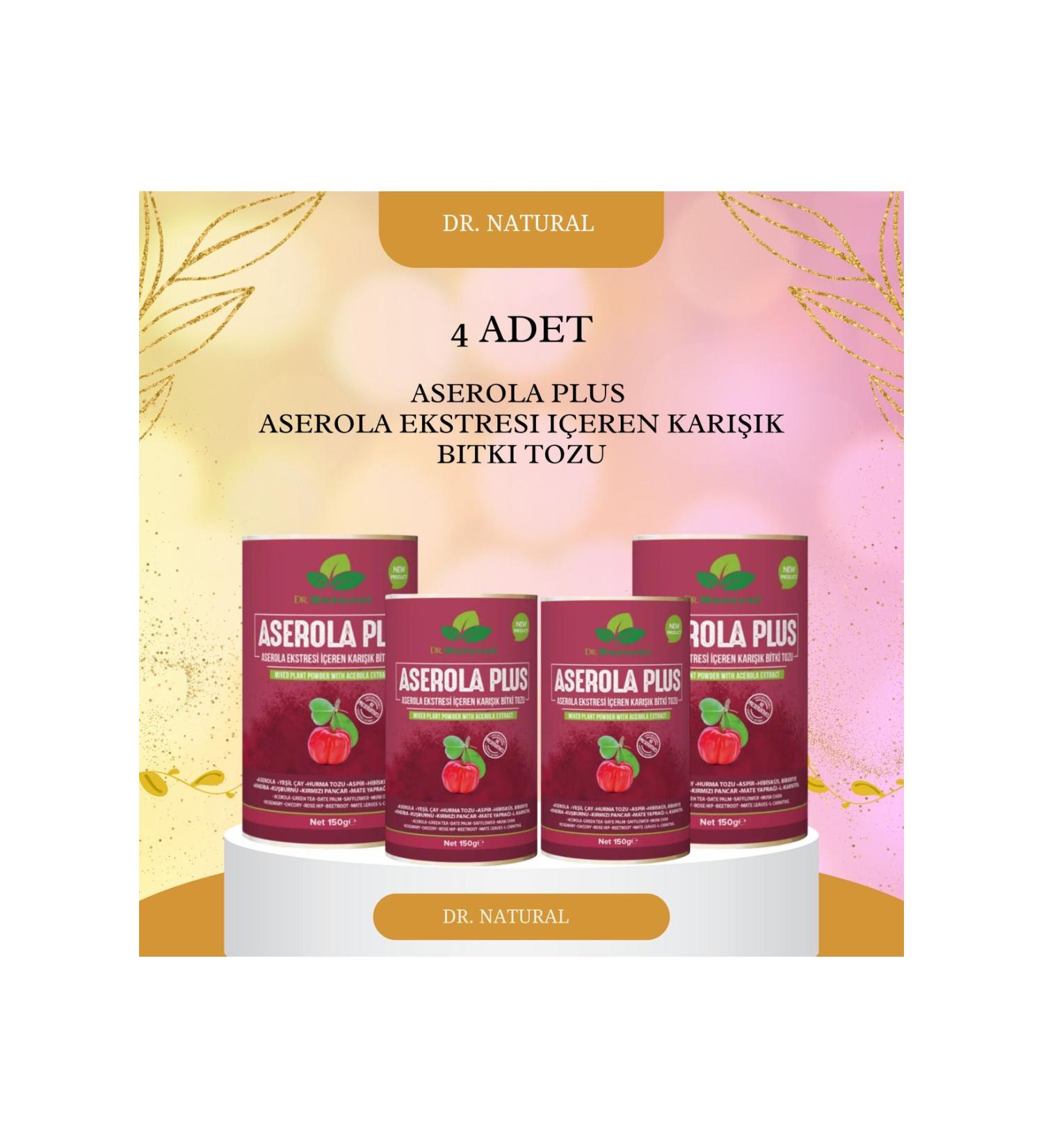 DRNATURAL Acerola Plus Mixed Herbal Powder Containing Barbados Cherry Extract (4 Pieces) - Buy Online on GoSupps.com
