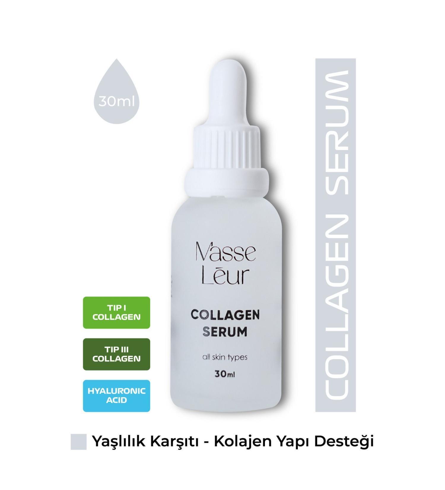 Masse Leur Anti-Wrinkle and Anti-Aging Collagen Serum with Botox Effect 30 ml - Buy Online on GoSupps.com