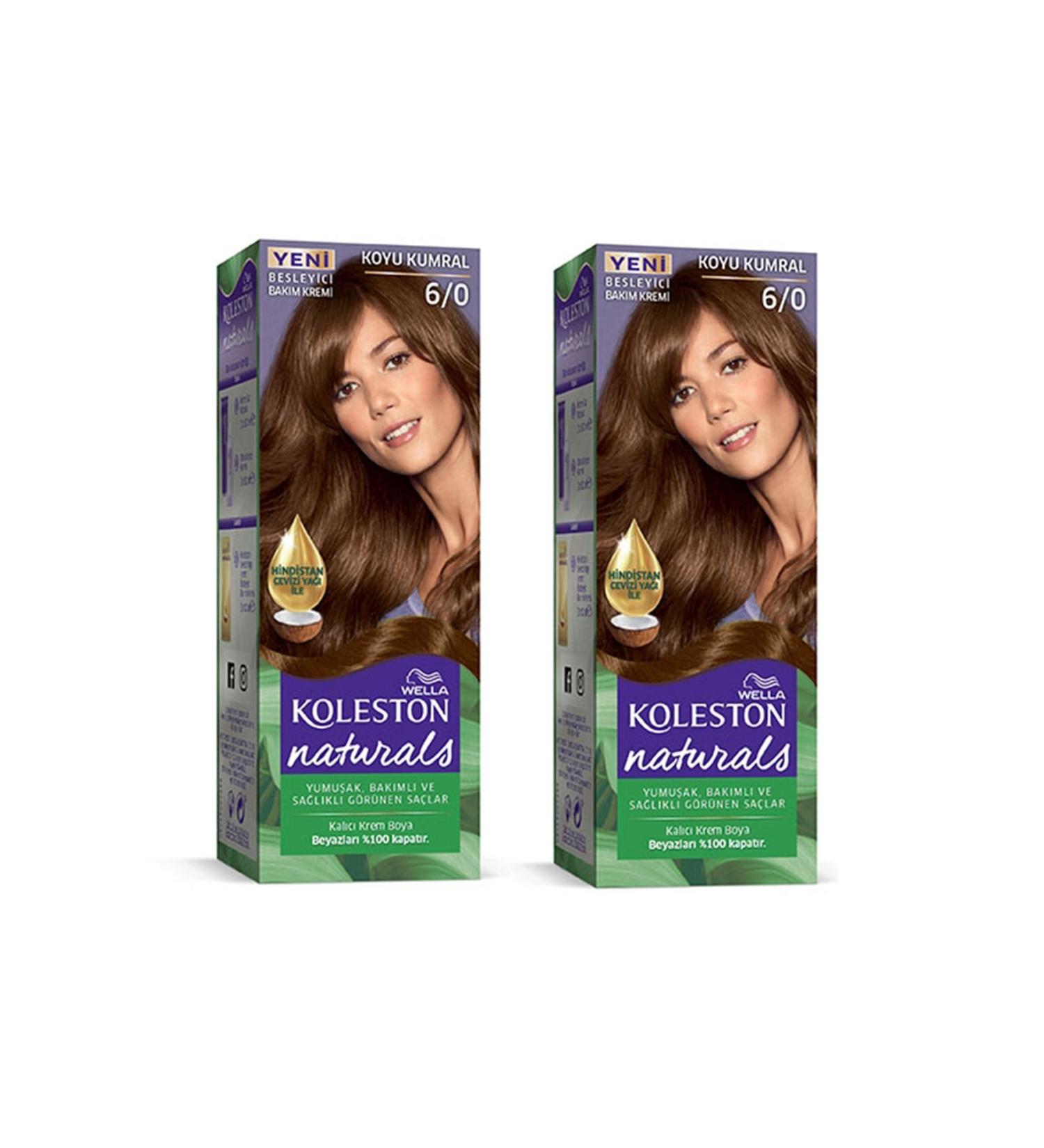 Wella Naturals Hair Dye Dark Blonde 6/0 2x Pack
