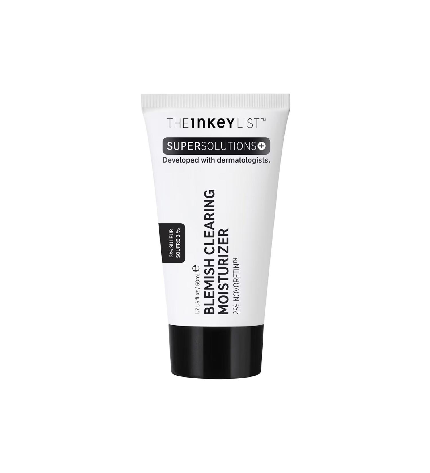 THE INKEY LIST Blemish Clearing Moisturizer 2% NovoRetin-Anti-Blemish Nourishing Moisturizer Face Cream 50ML