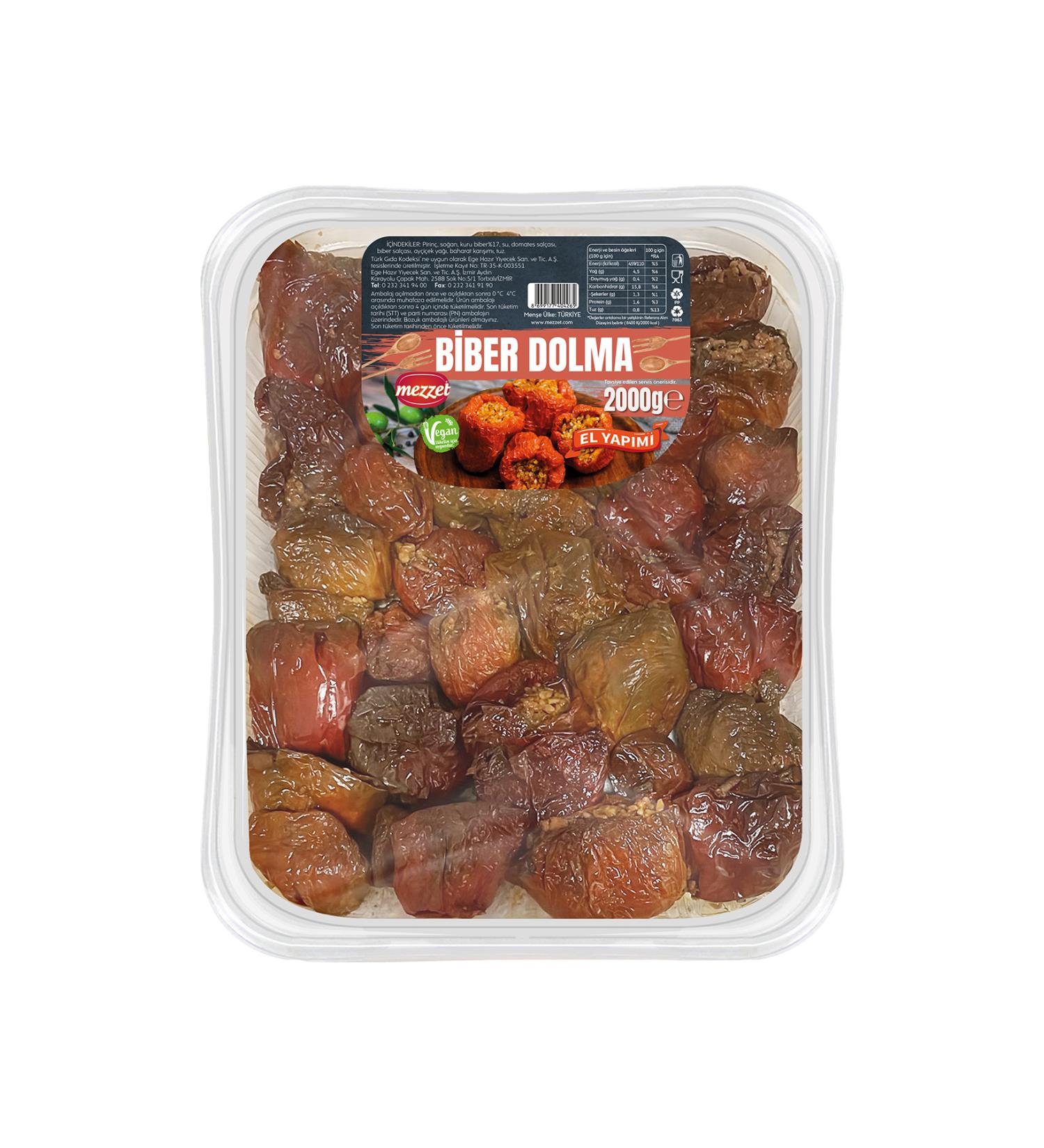 Mezzet Vegan Stuffed Peppers Without Preservatives 2000 grams