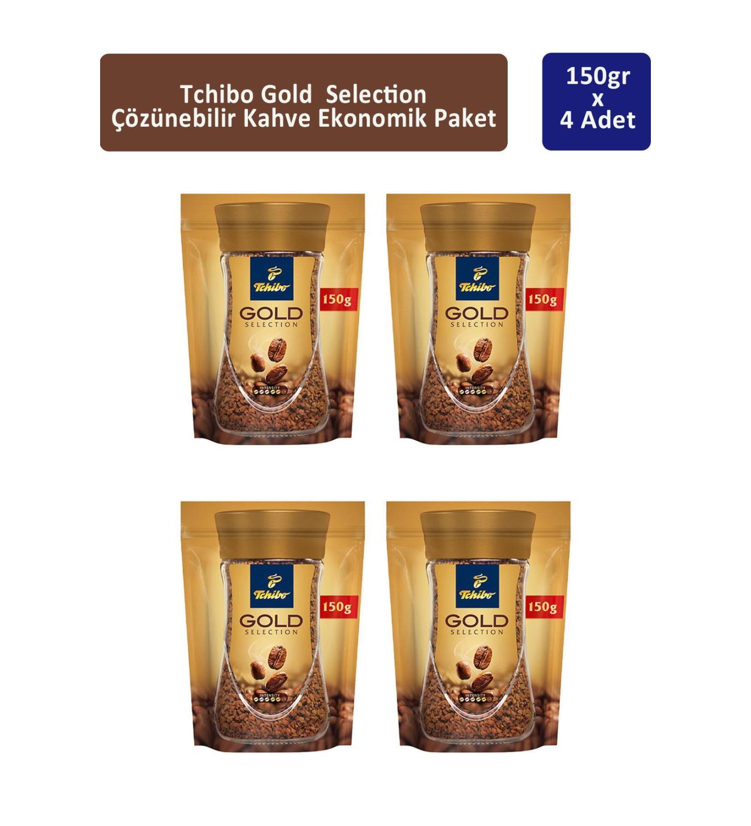 Tchibo Gold Instant Coffee Economic Package 150 gr x 4 Pieces