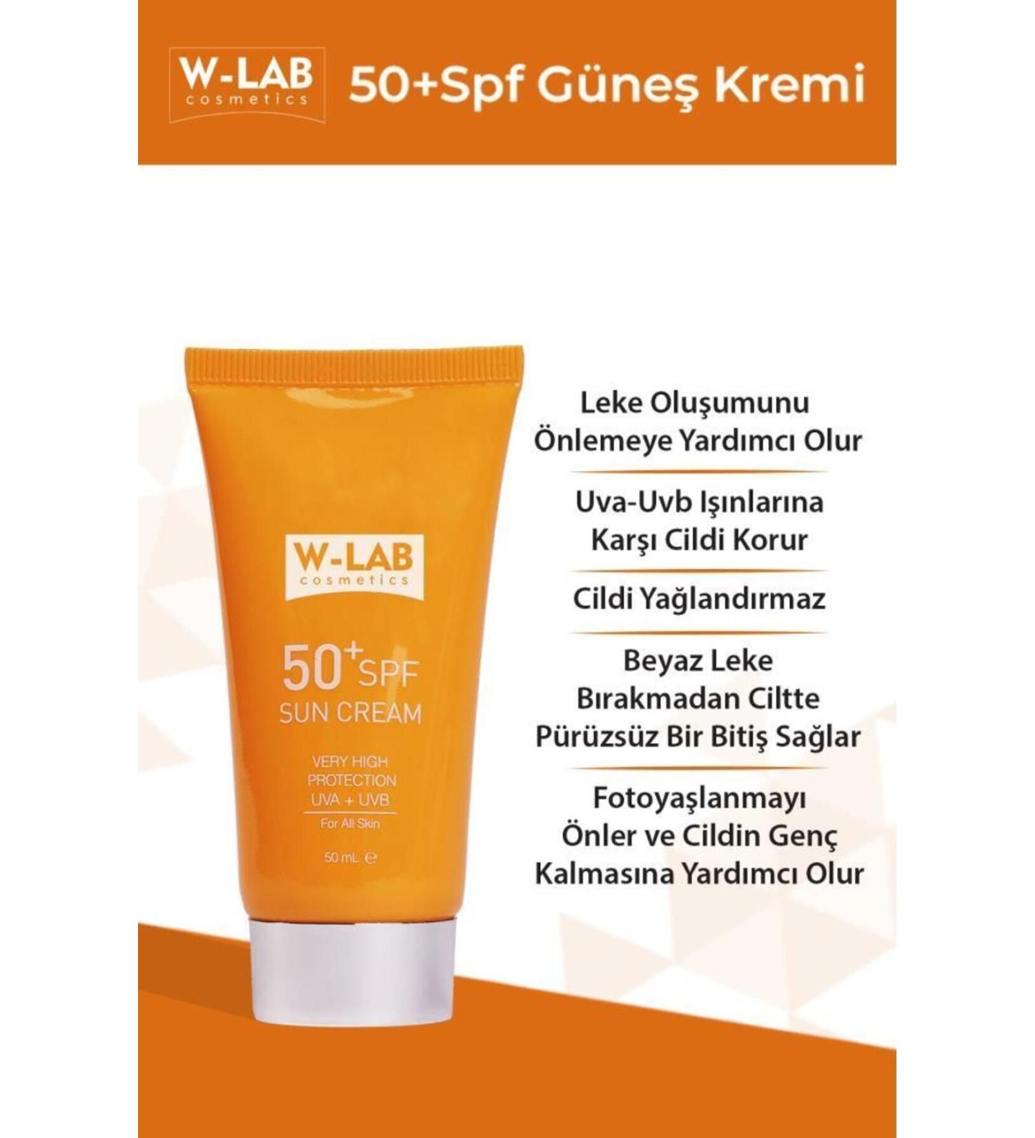 W-Lab Cosmetics Protective 50+SPF Sunscreen 50 ml - Buy Online on GoSupps.com