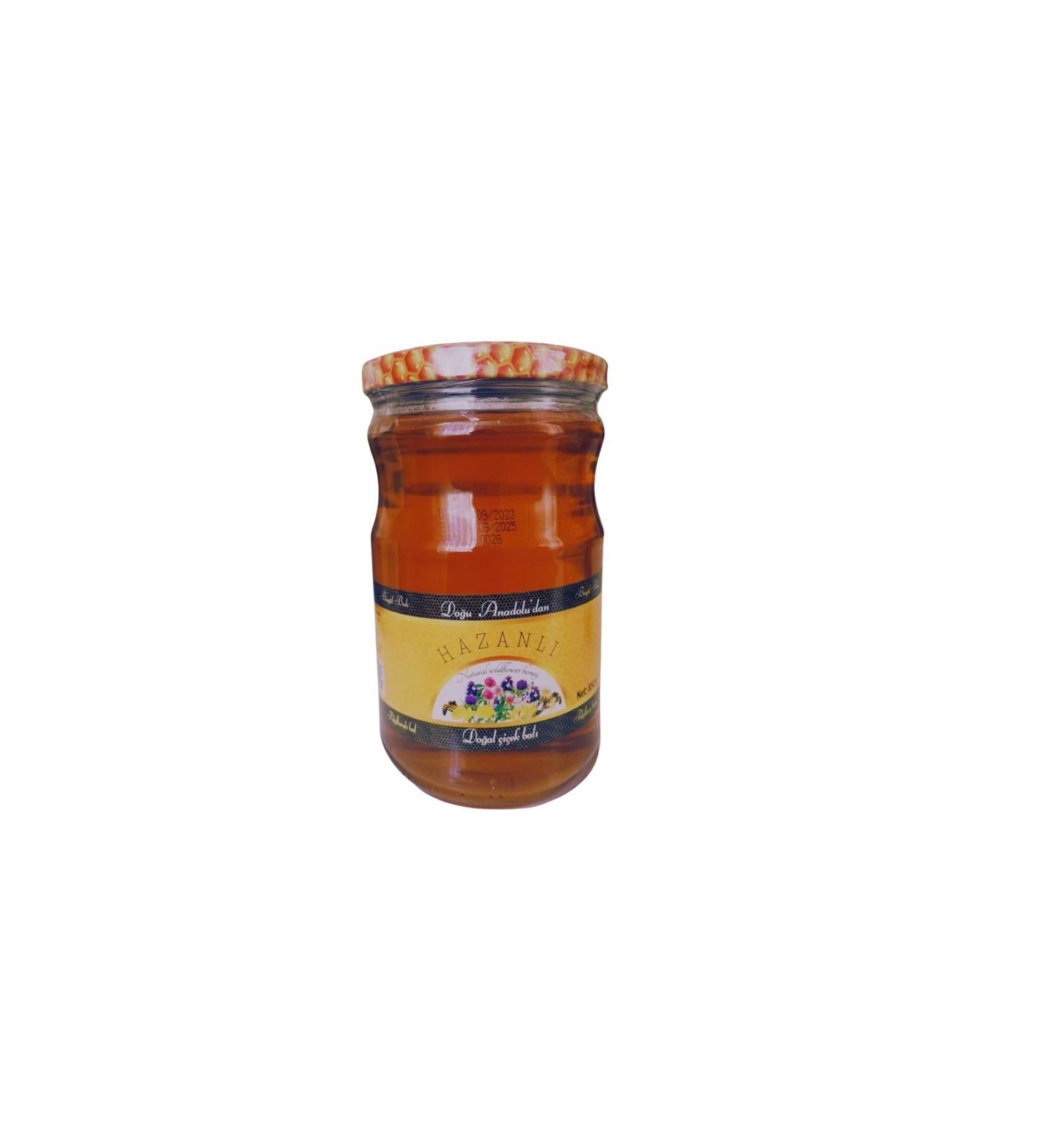 Hazan / natural flower honey / 850g / polyflora (multi-flowered) honey yayla honey.