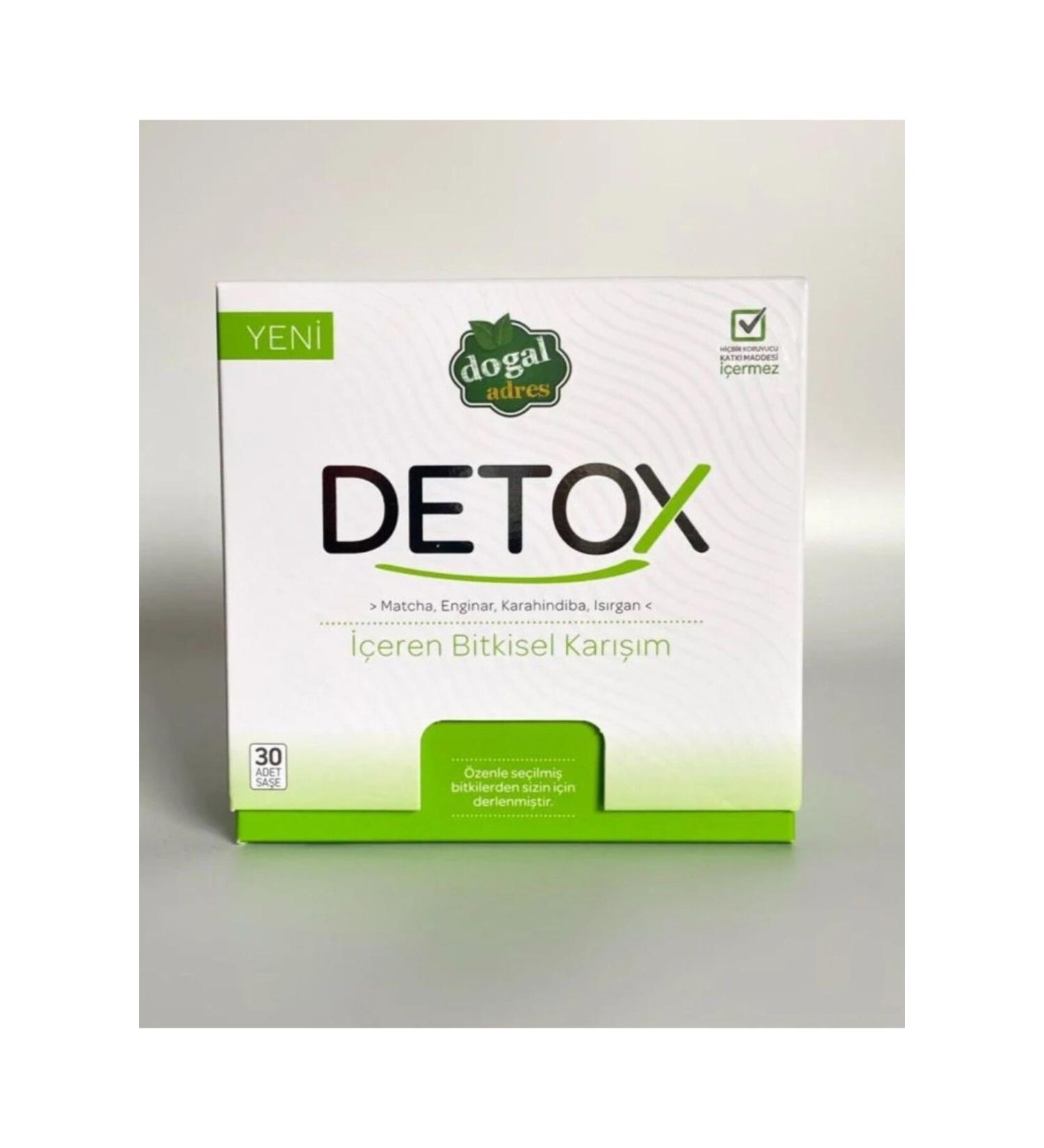 Natural Address Detox Diet Support Herbal Tea Mixture Containing Mate and Matcha 30 Pieces detox01
