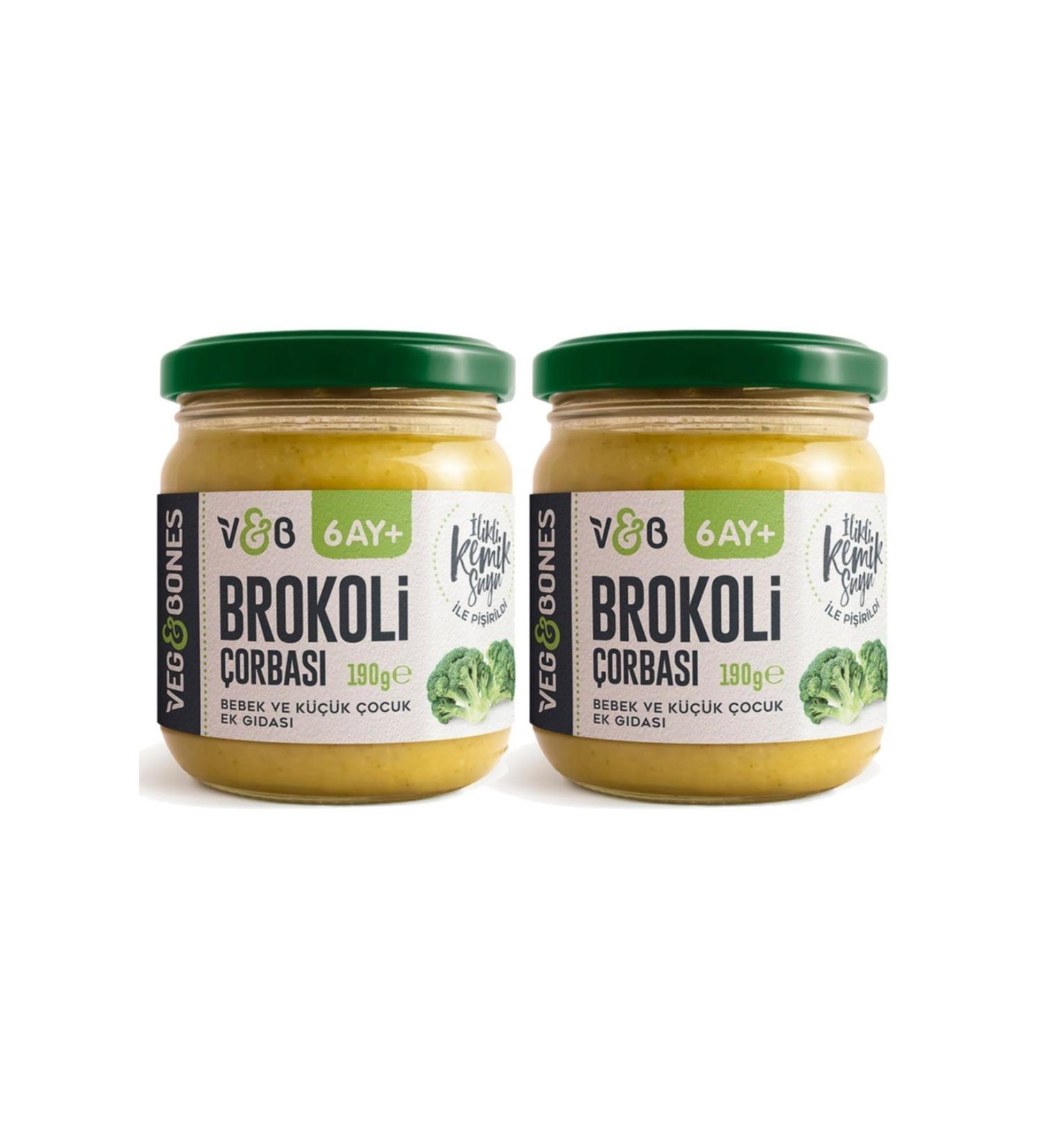 Veg&Bones Broccoli Soup 190 Gr 2 Pack