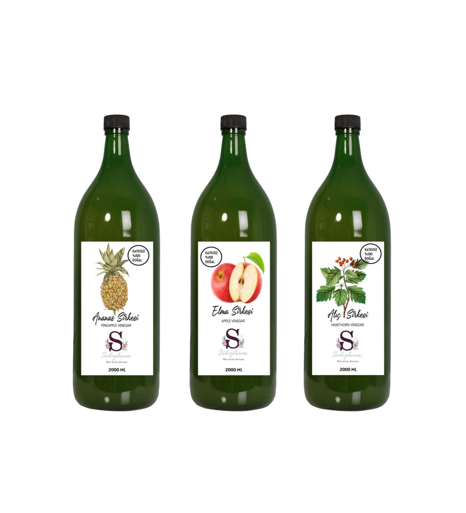 S heylaana Natural Pineapple Apple and Hawthorn Vinegar 2000 Ml