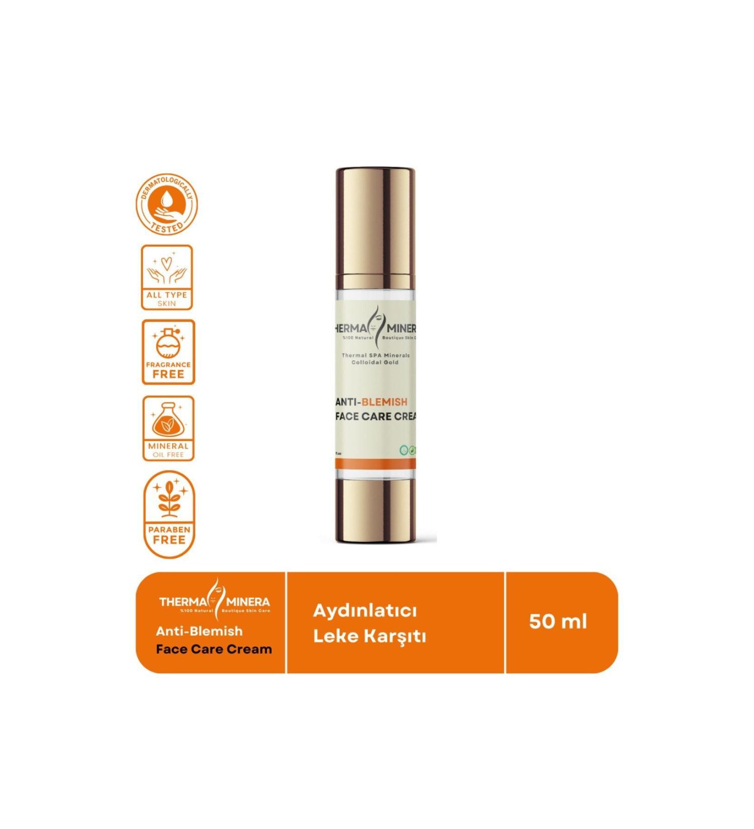 ThermaMinera 24 K Gold Anti-blemish Face Cream Anti-Blemish Tone Equalizing Brightening Cream - Buy Online on GoSupps.com