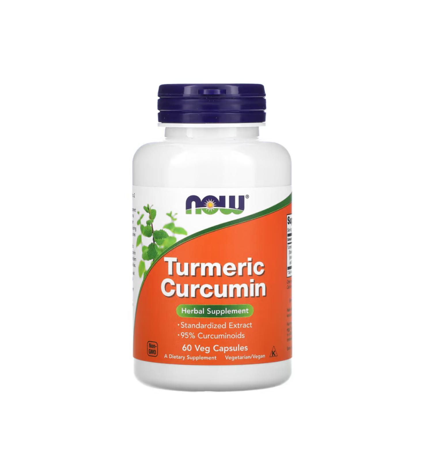 Now Foods Turmeric Curcumin 60 Veg Capsules