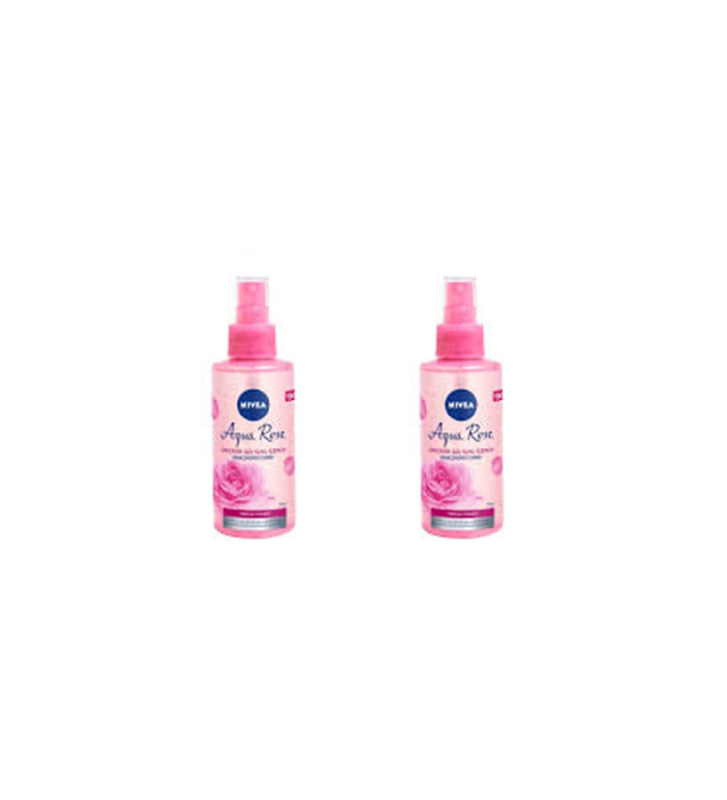 NIVEA Aqua Rose Moisturizing Face Spray 150ml 2pcs