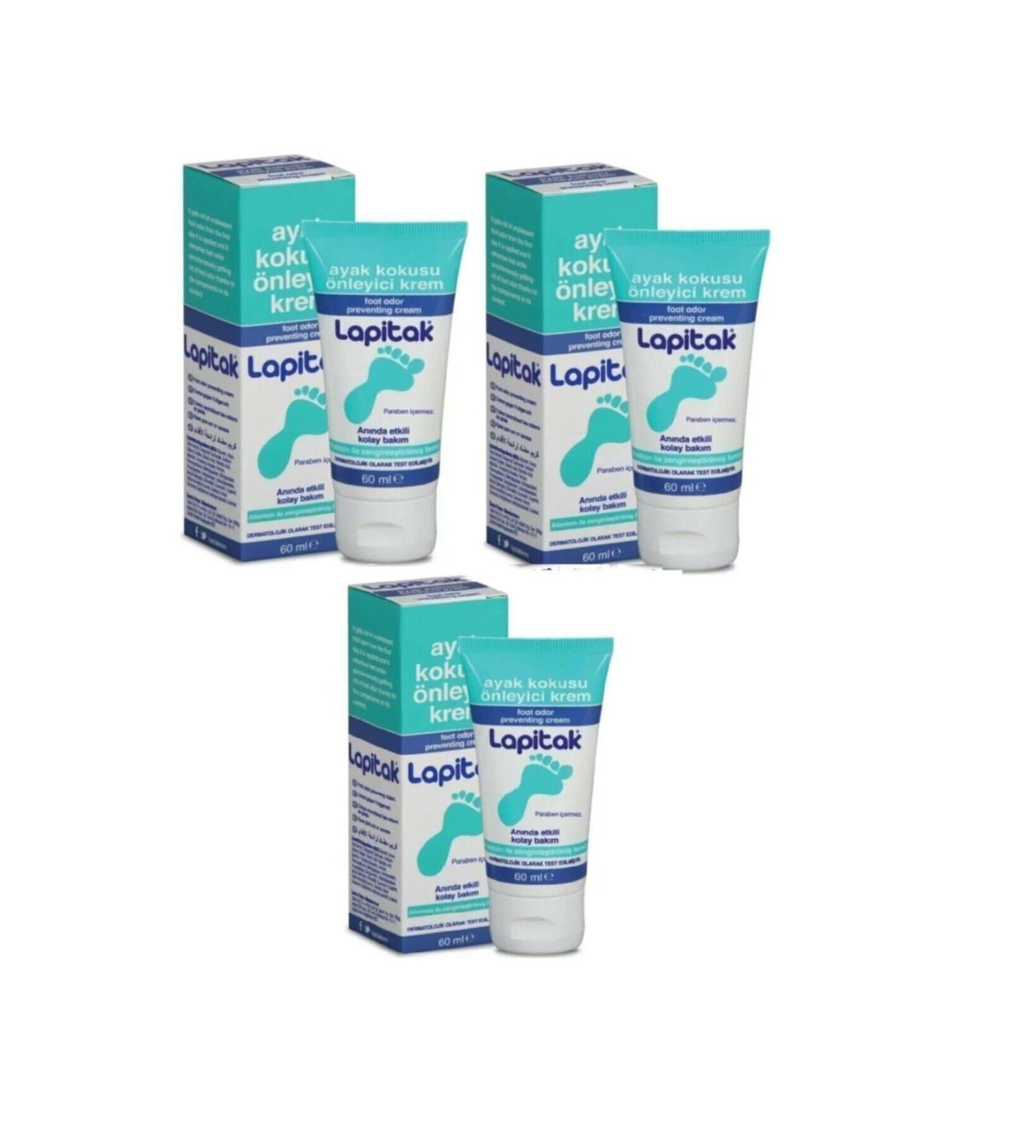 Lapitak 3 Pieces Foot Odor Prevention Cream 60ml