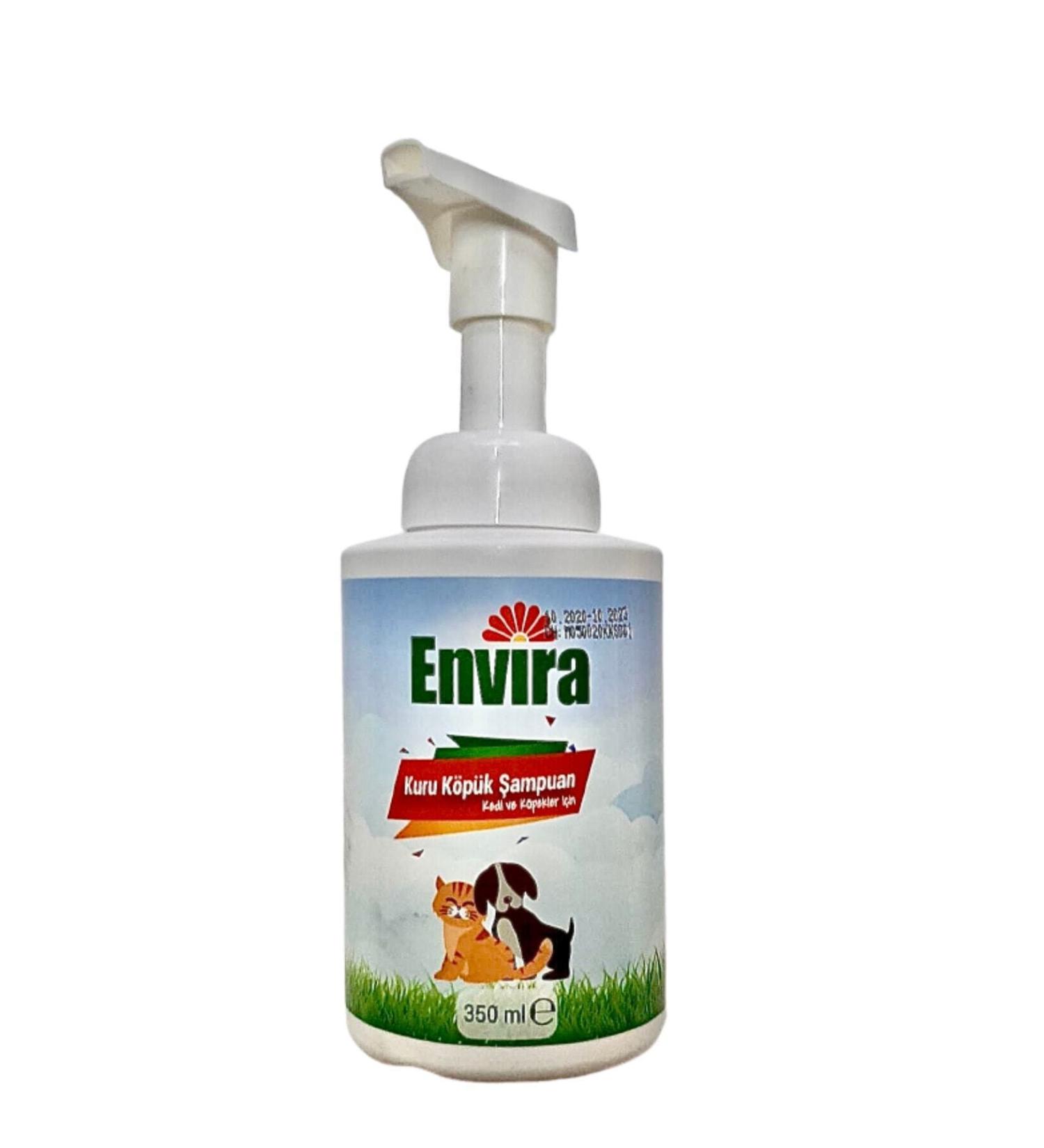 Envira Cat Dog Dry Foam Shampoo 350 Ml