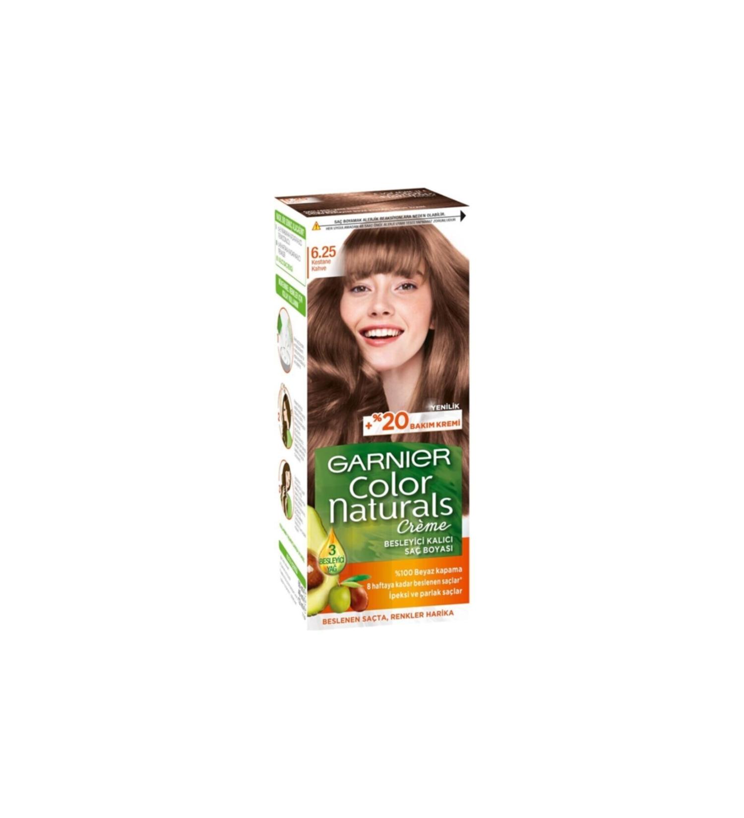 Garnier Color Naturals Hair Dye 6.25 Chestnut Brown