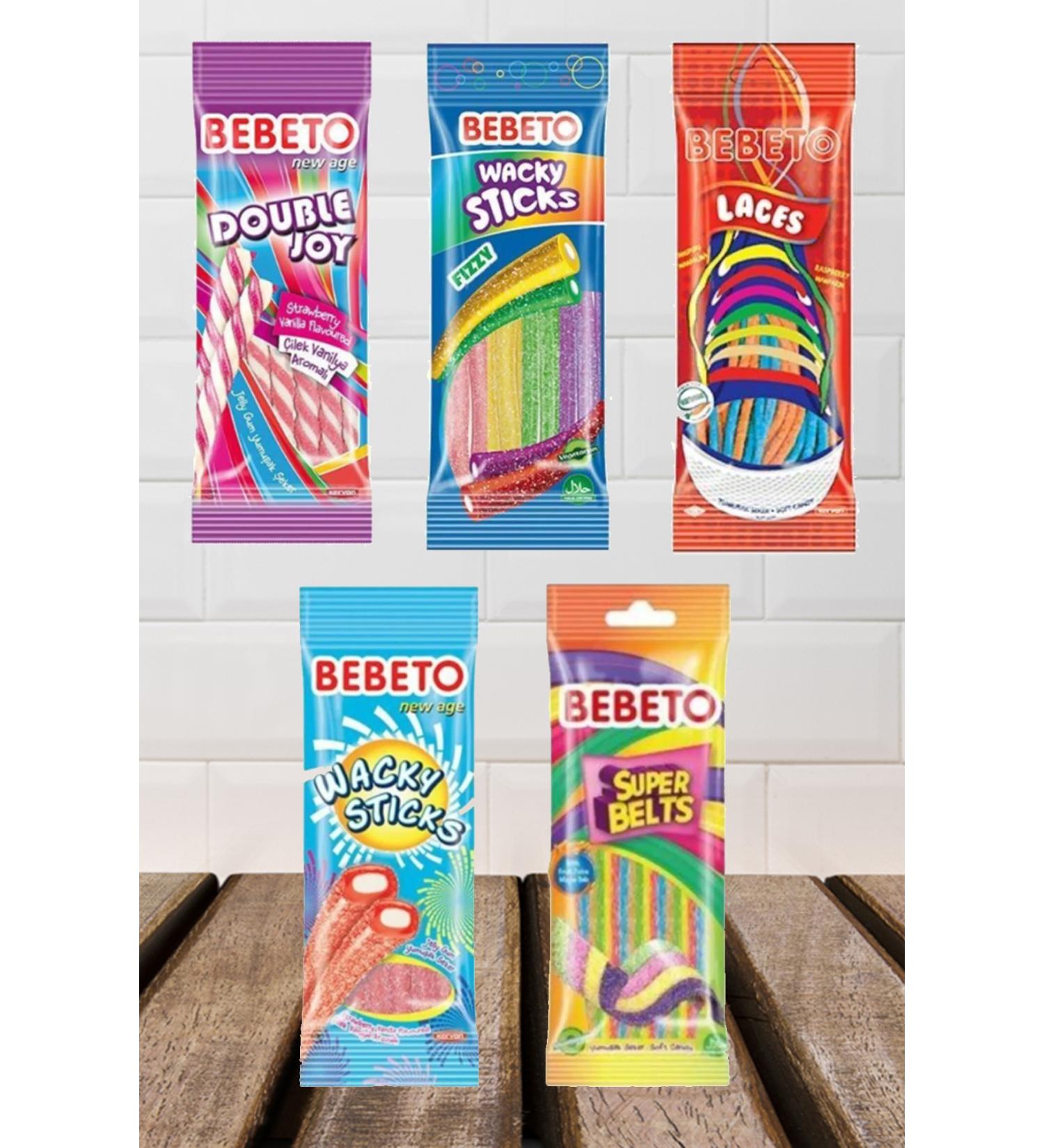 BEBETO Stick Vegetarian Jelly 75gr 5 Pack