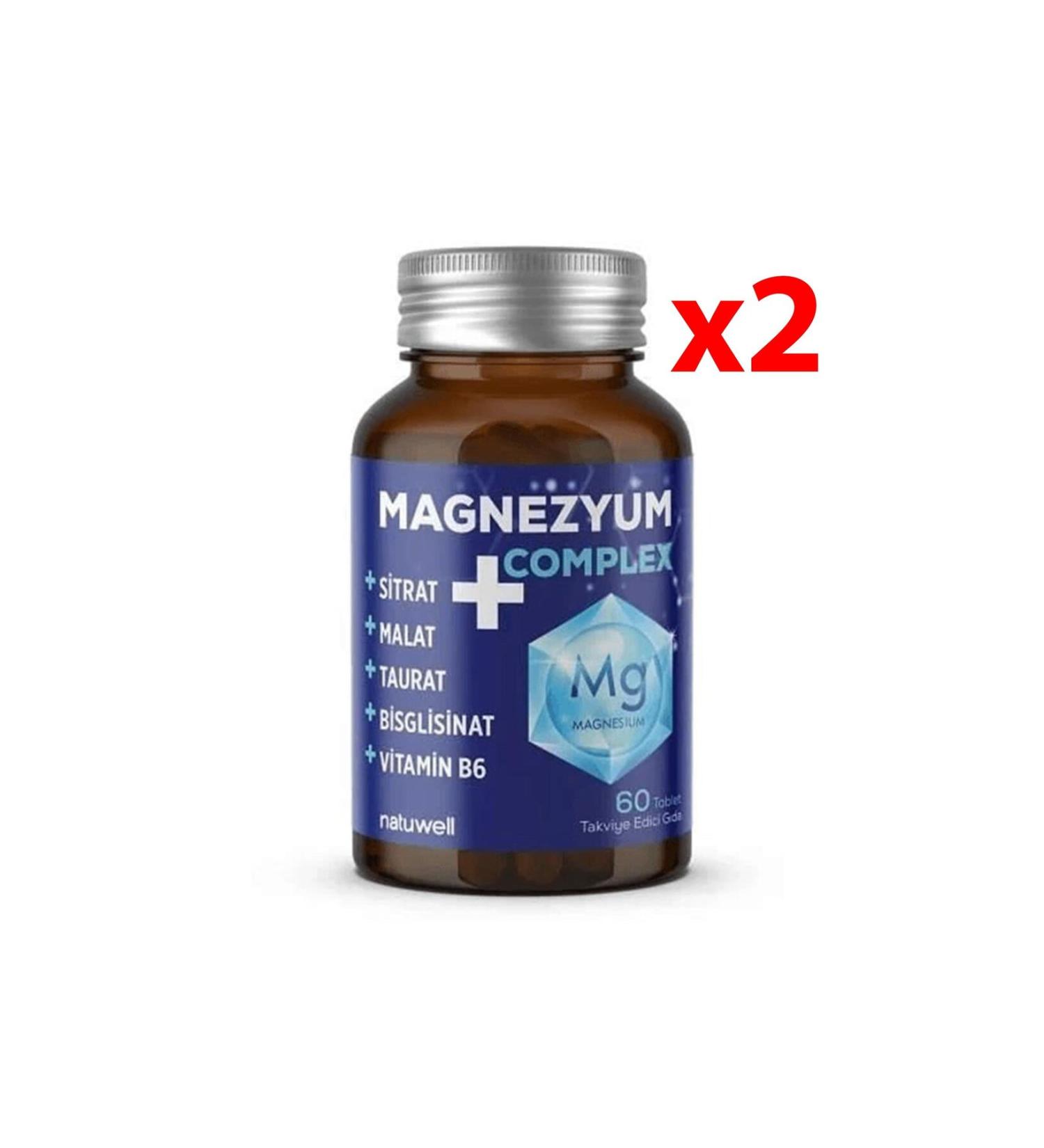 Natuwell Magnesium Complex 60 Tablets - 2 Pieces