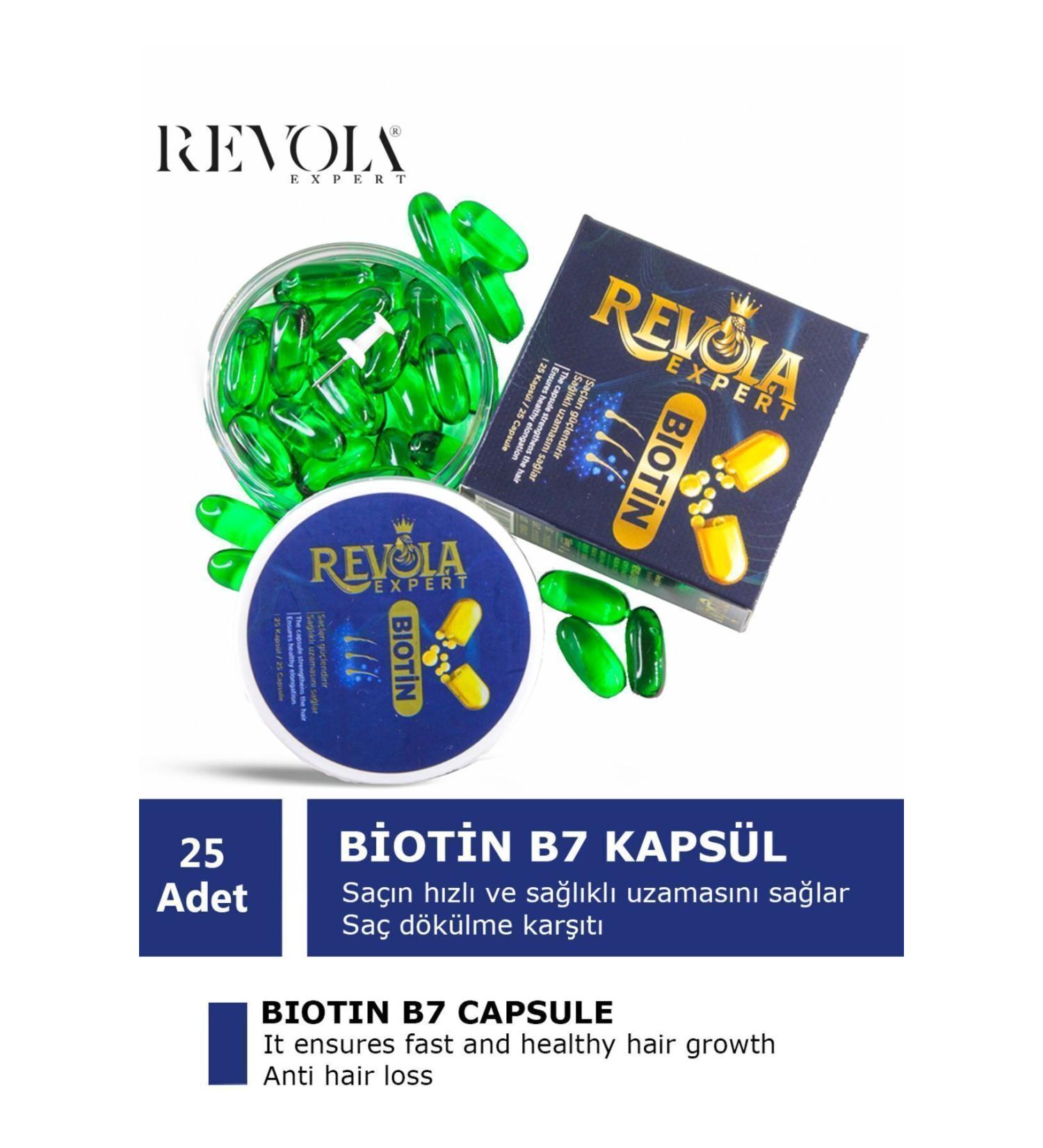 revola Hair Oil Biotin Capsule B7 Vitamin Hair Care And Shine And Fast Hair Growth 25 Capsules - Buy Online on GoSupps.com