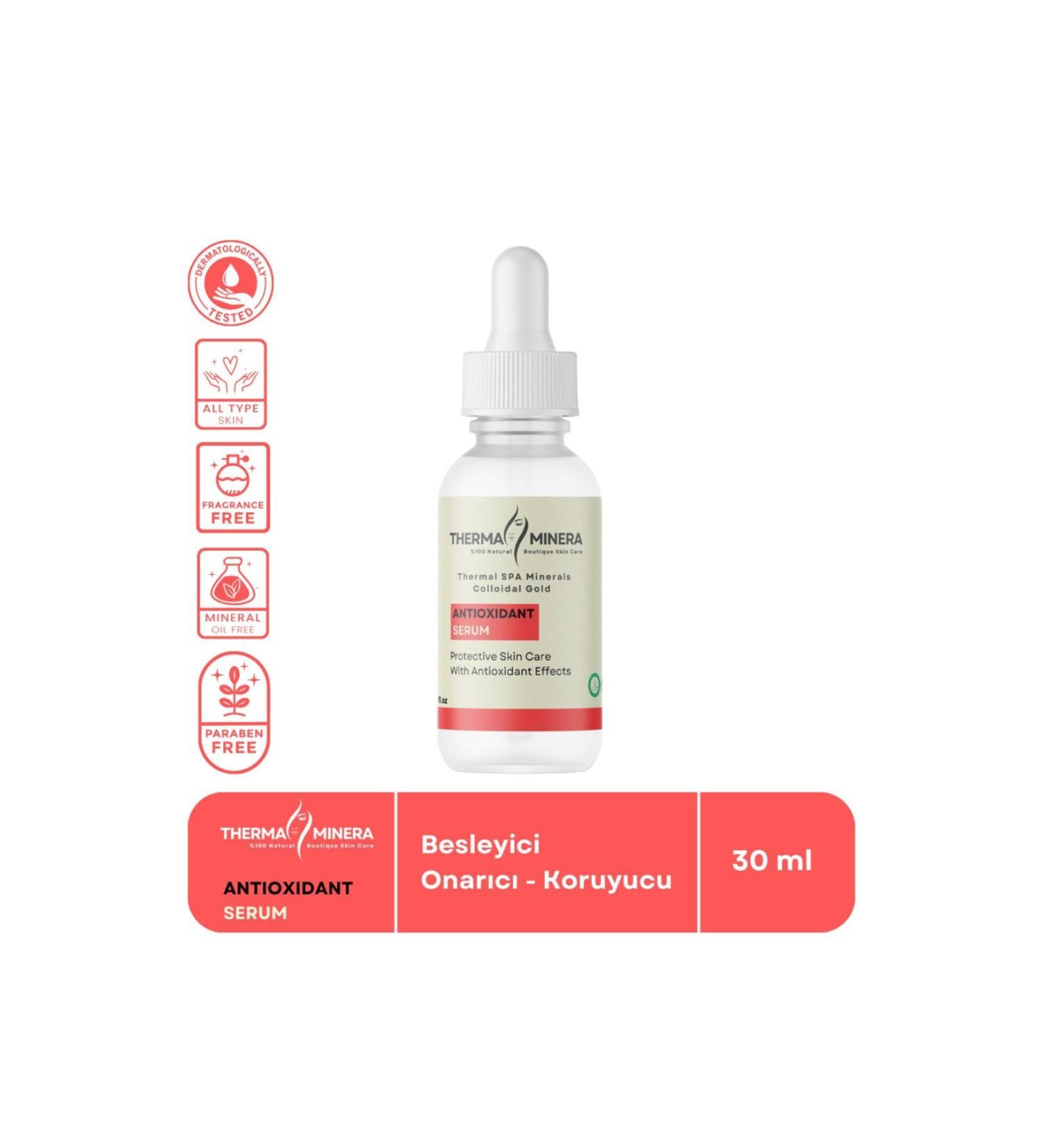 ThermaMinera 24k Gold Antioxidant Resveratrol Serum - Buy Online on GoSupps.com