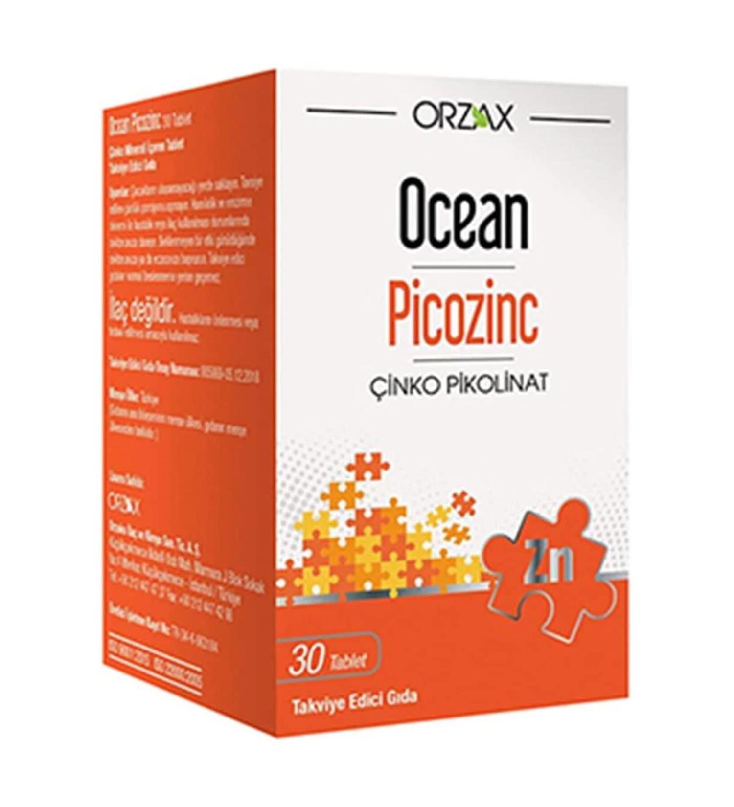 Ocean Picozinc Zinc 30 Tablets