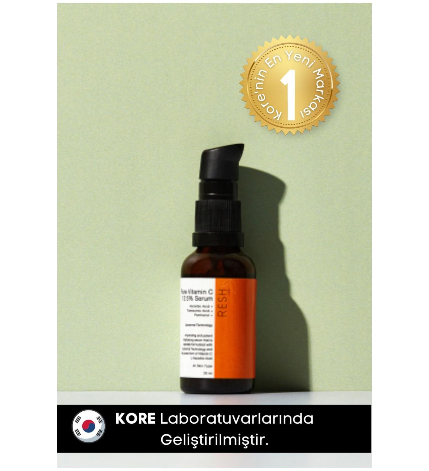 RESH LAB Pure Vitamin C Serum 12.5% - Pure Vitamin C Serum for Blemishes and Wrinkles - Buy Online on GoSupps.com