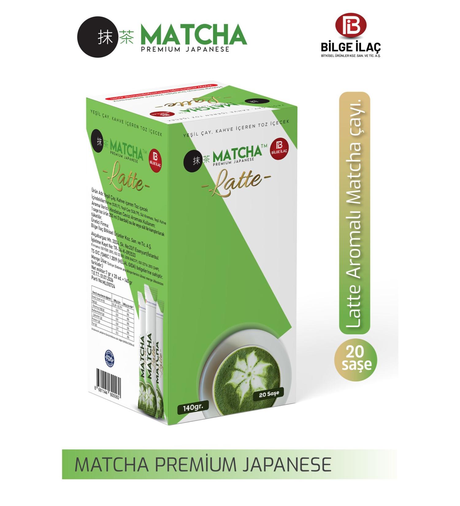Bilge la Matcha Premium Japanese Matcha Latte