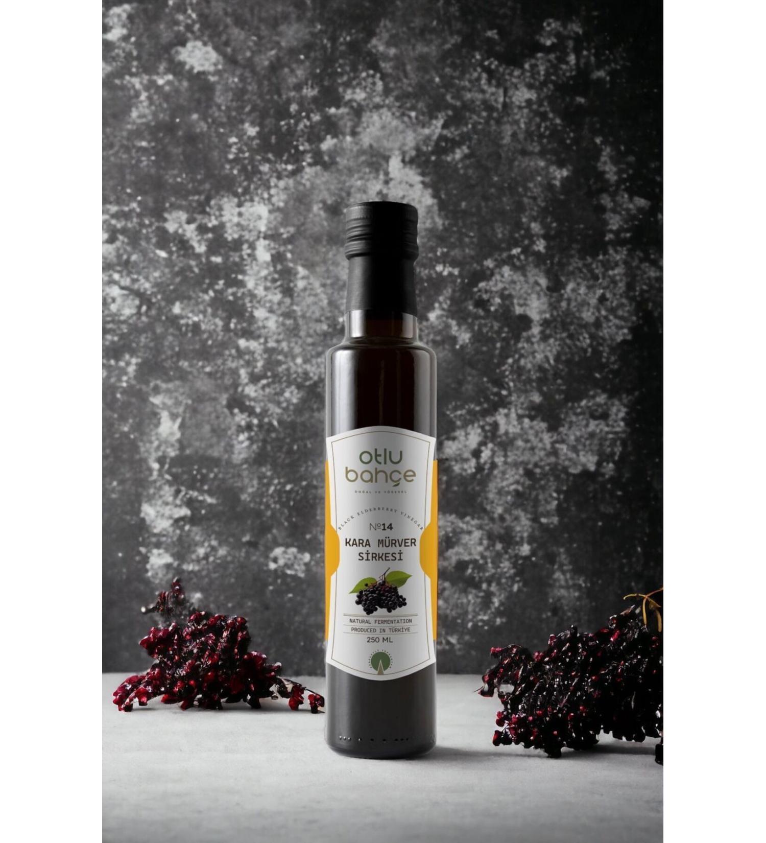 Herbal Garden Black Elderberry Vinegar Black Elderberry Vinegar Elderberry Vinegar Sambucus Nigra 250ml.