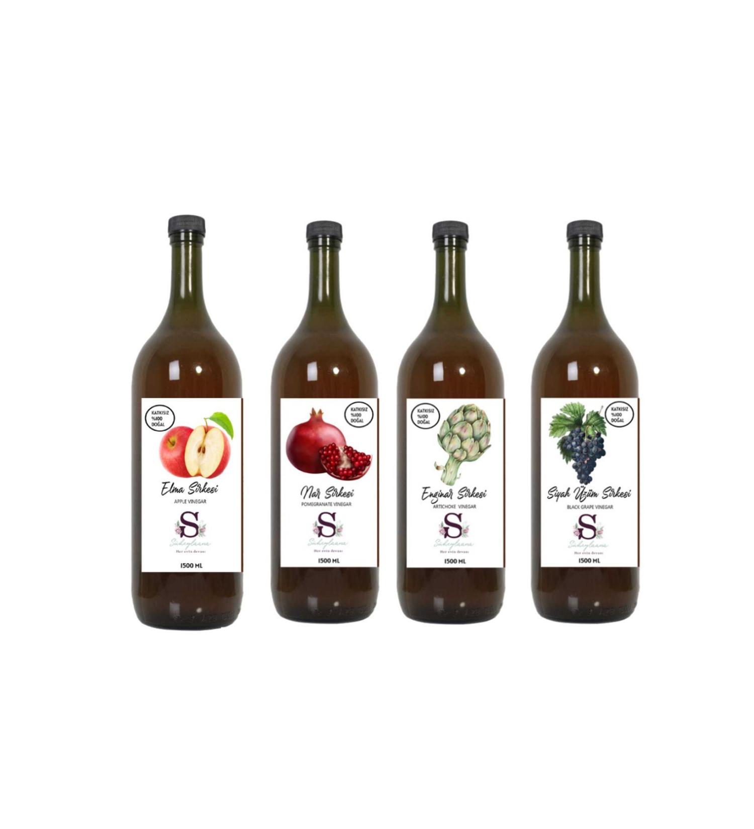 S heylaana Natural Apple Pomegranate Artichoke and Grape Vinegar 1500 ml