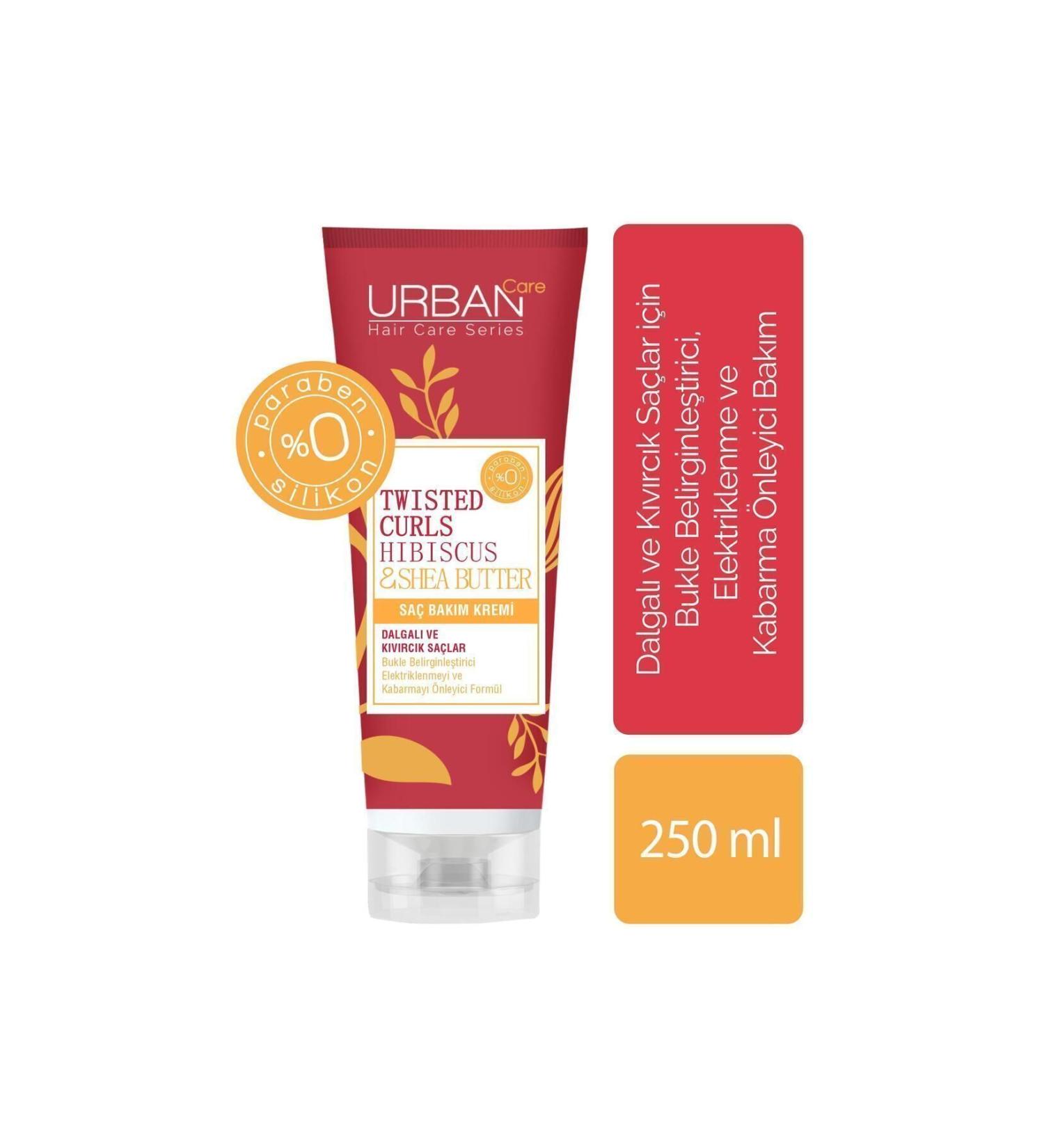 Urban Care Hibiscus & Shea Butter Curly and Wavy Hair Special Sulfate-Free Hair Care Cream-250 ml - Buy Online on GoSupps.com