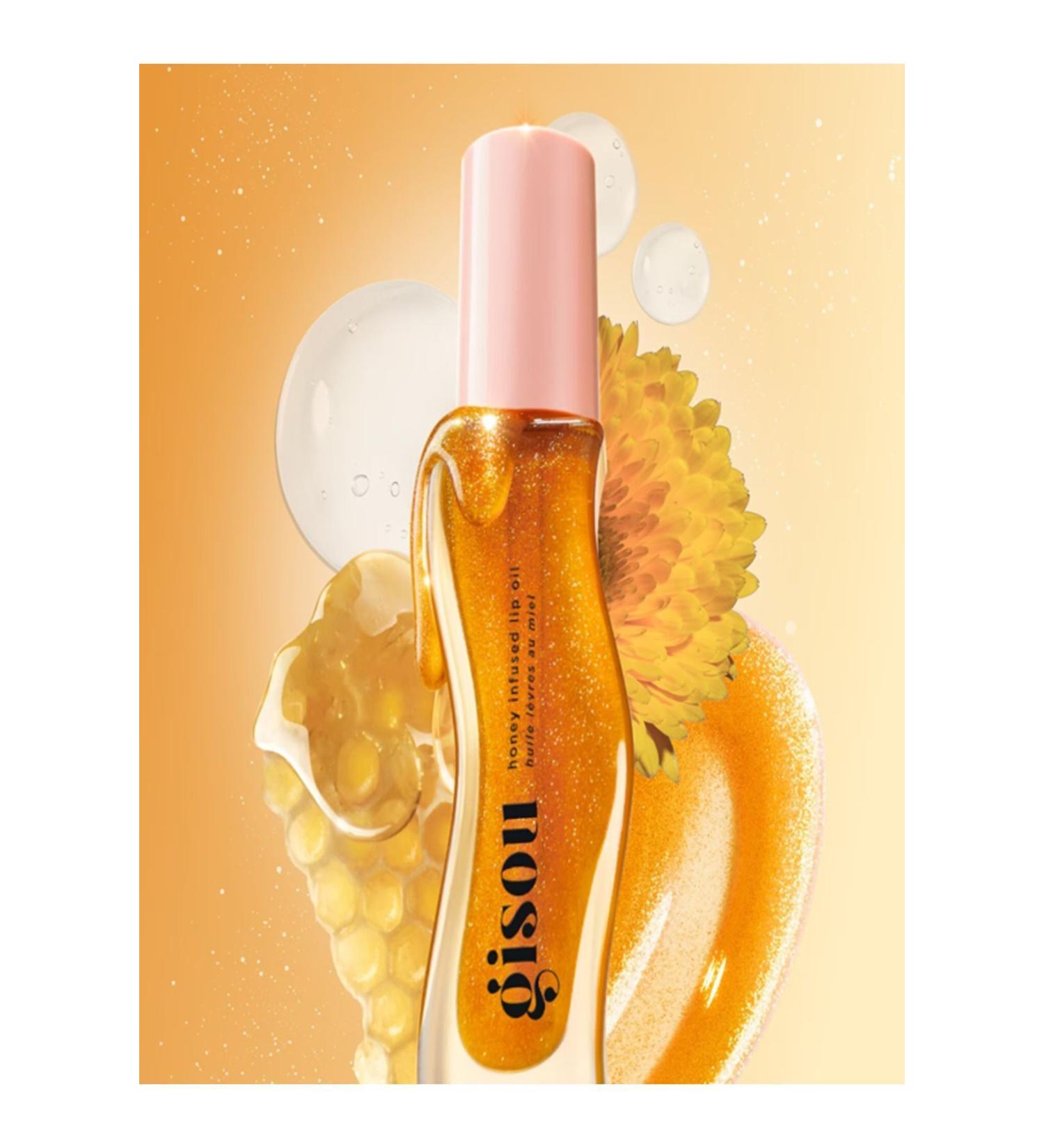 gisou Honey Infused Golden Shimmer Glow Lip Oil - Buy Online on GoSupps.com