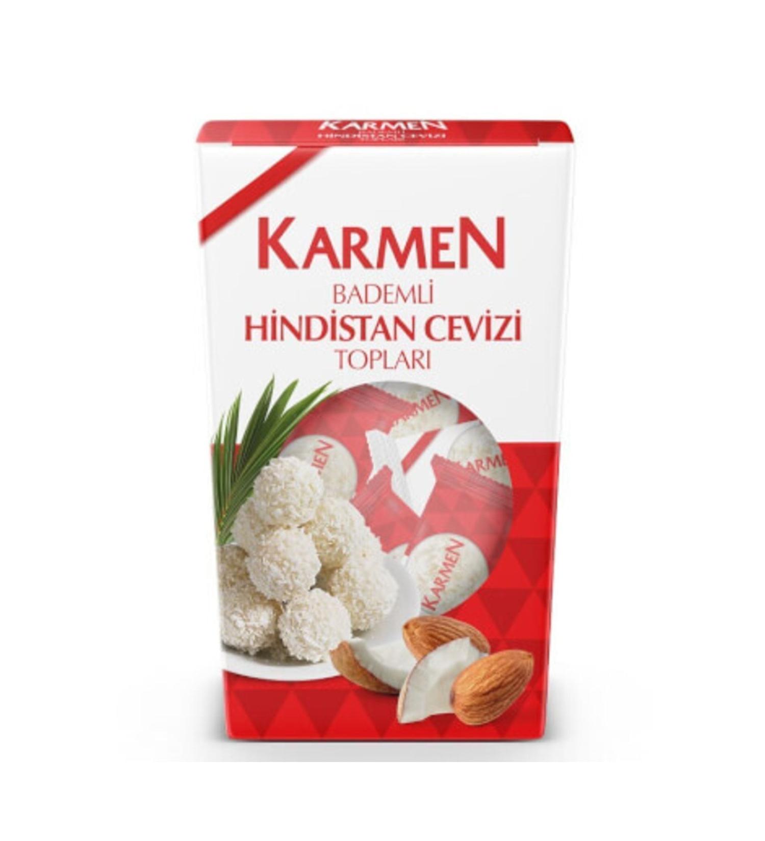 Karmen Almond Coconut Balls 150 Gr * 7 Pieces