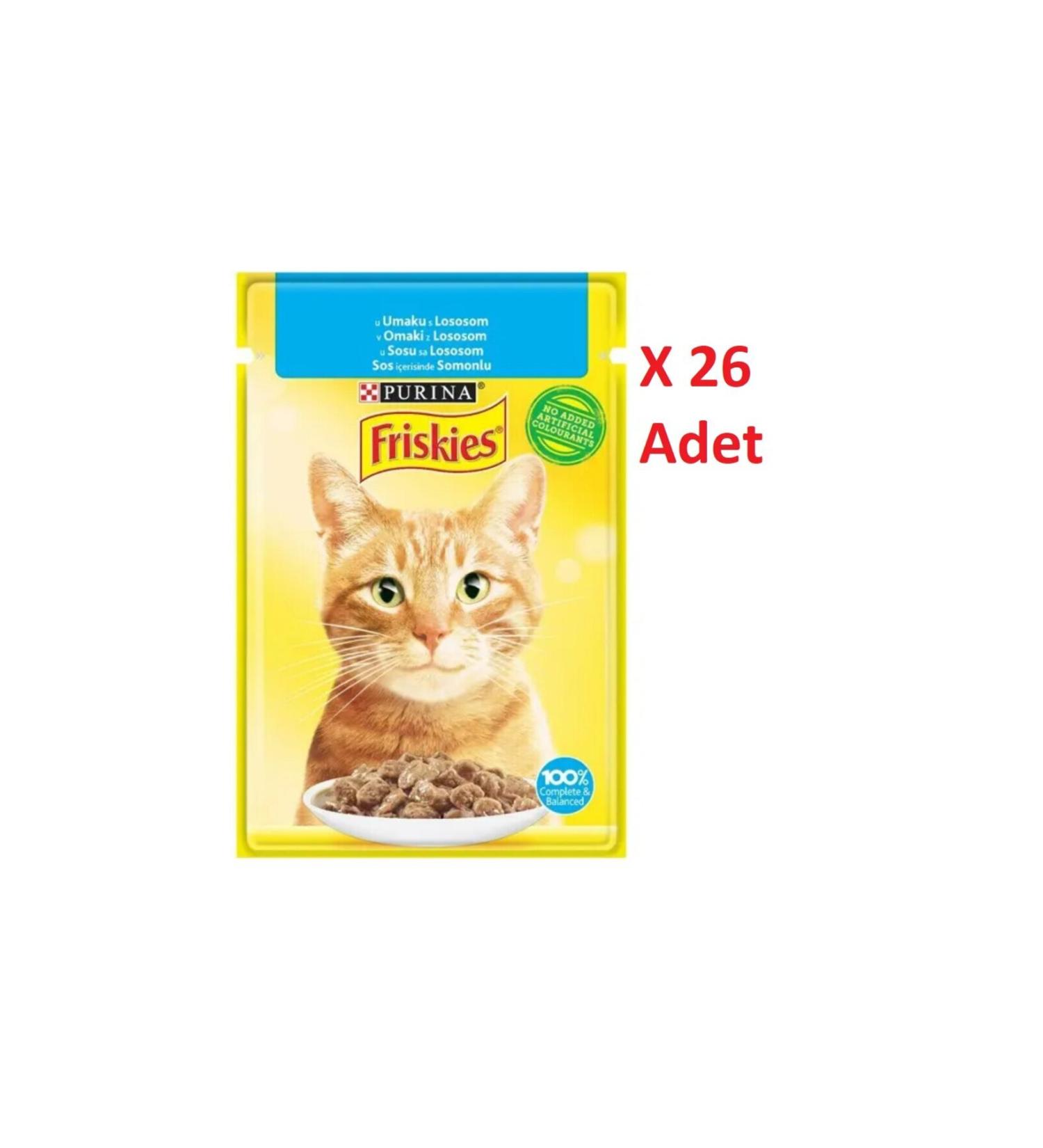 Friskies Purina Friskies Salmon Adult Cat Wet Food 26 X 85 gr