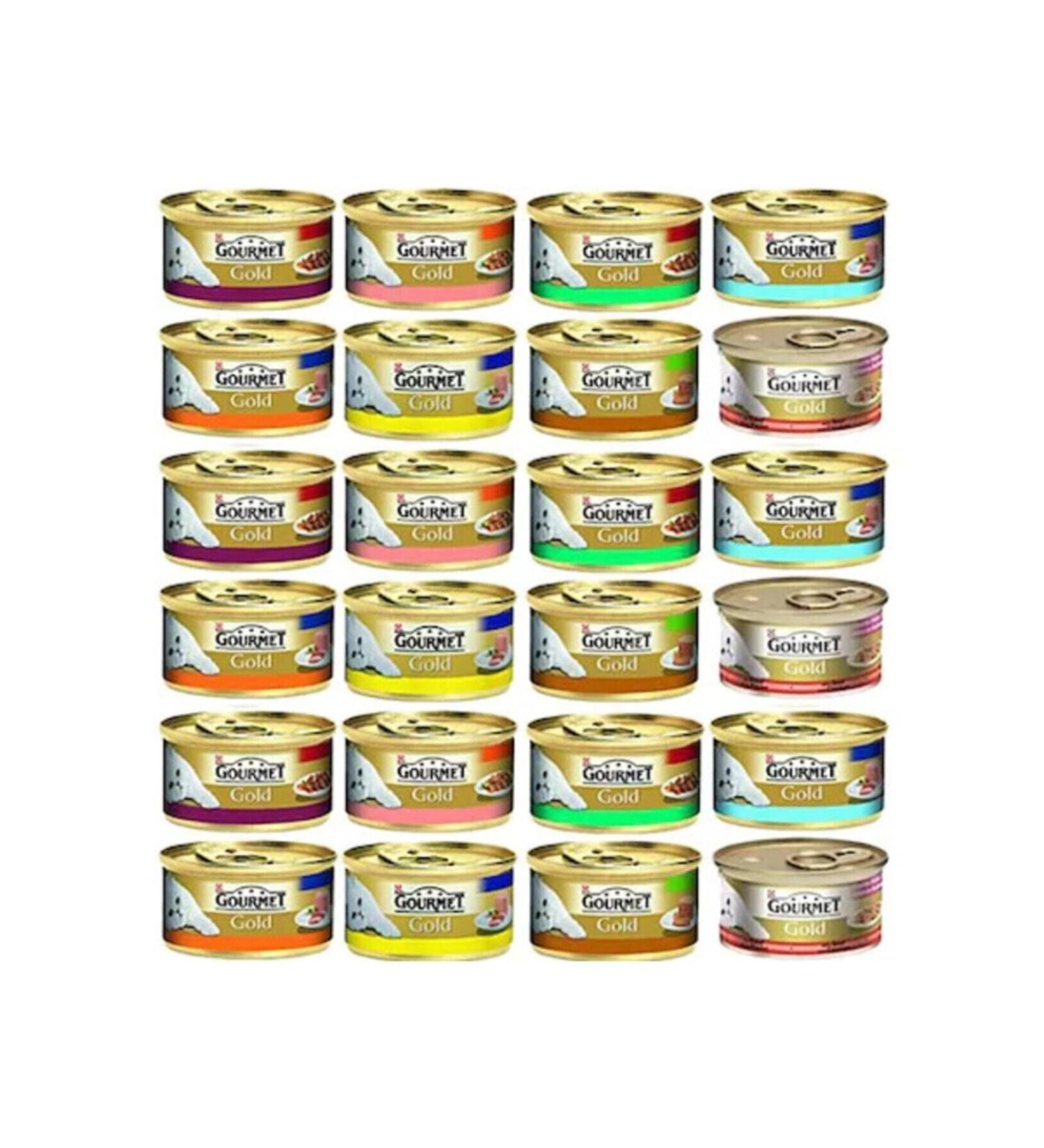 Gourmet Gold Mixed Piece Meat Adult Cat Canned Food 24x85 gr
