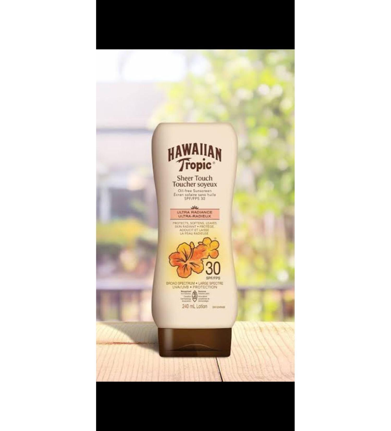 Hawaiian Tropic Sheer Touch Oil-Free Sunscreen Ultra Radiance SPF 30 240mL