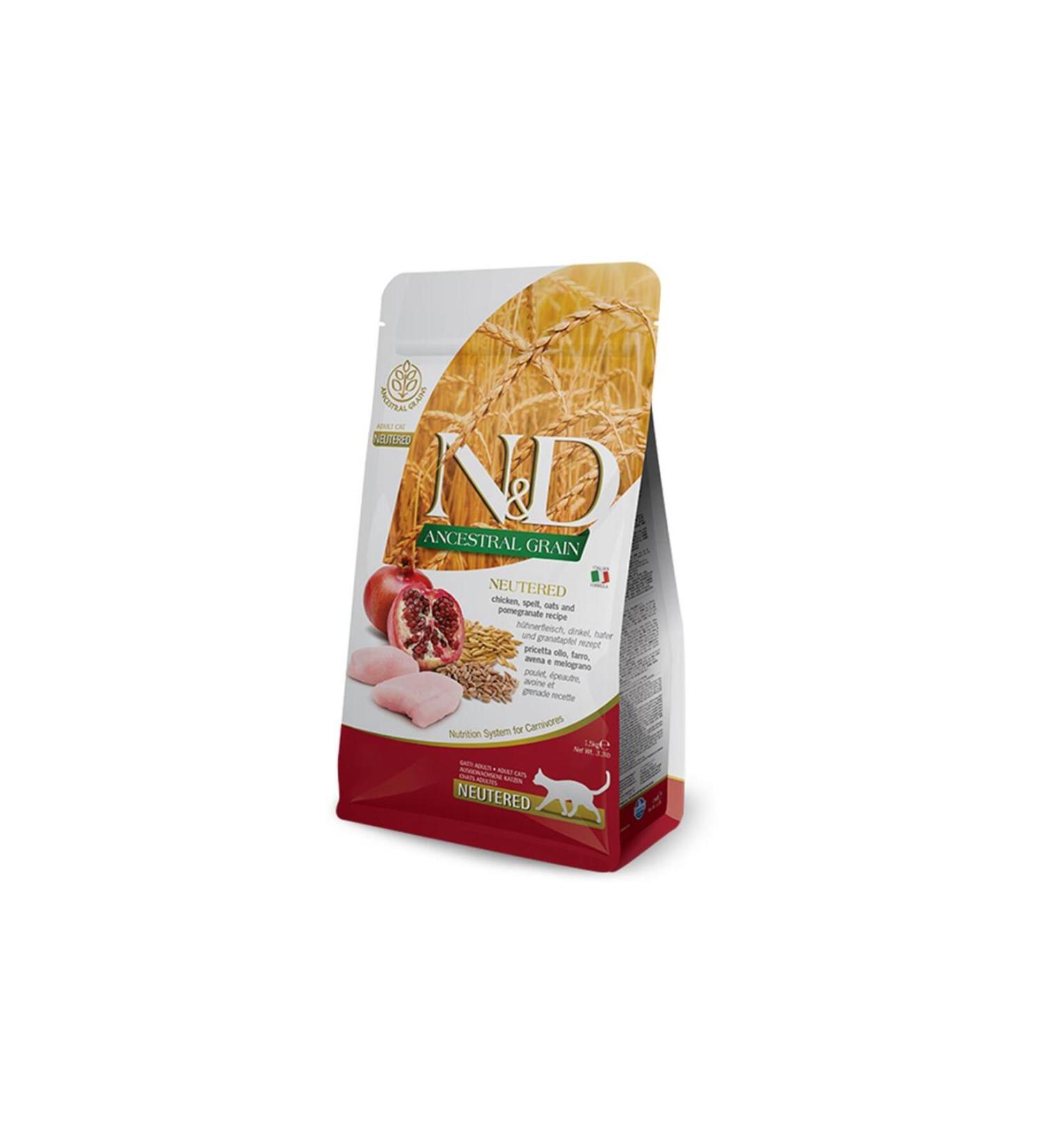 N & D Low Grain Chicken Pomegranate Cat Food 5 Kg
